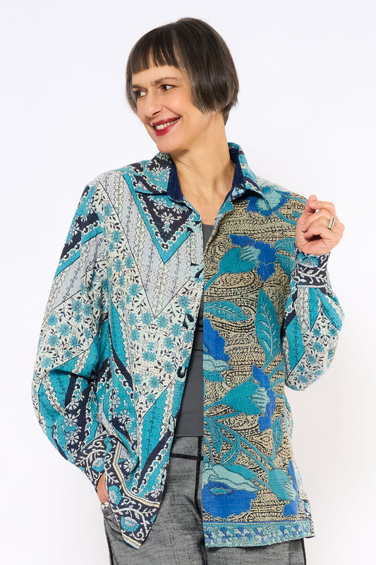 VINTAGE COTTON KANTHA UNI SHIRT - cv2557-0001m -