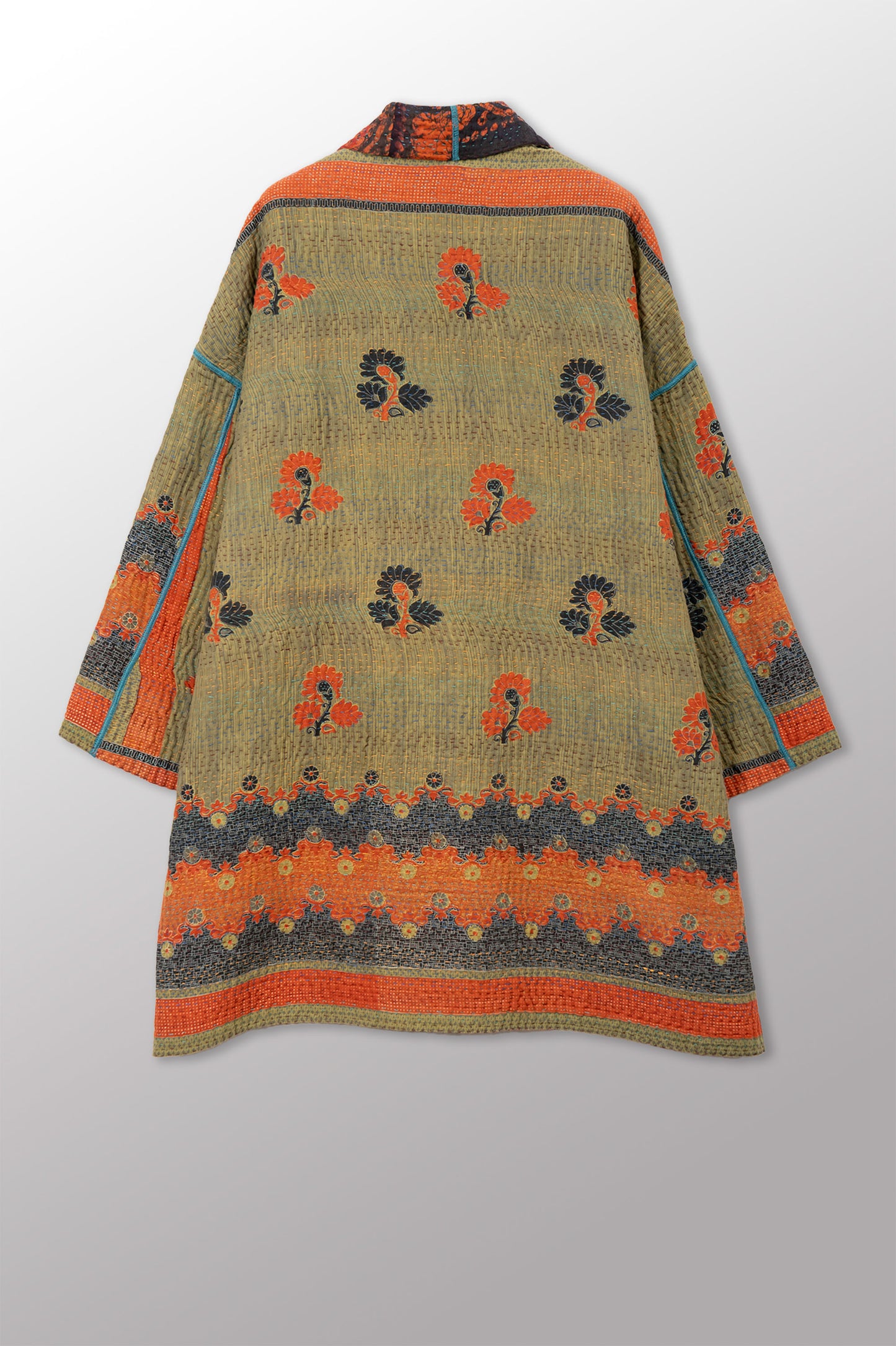 VINTAGE COTTON KANTHA HAORI JKT - cv4068-0029a -