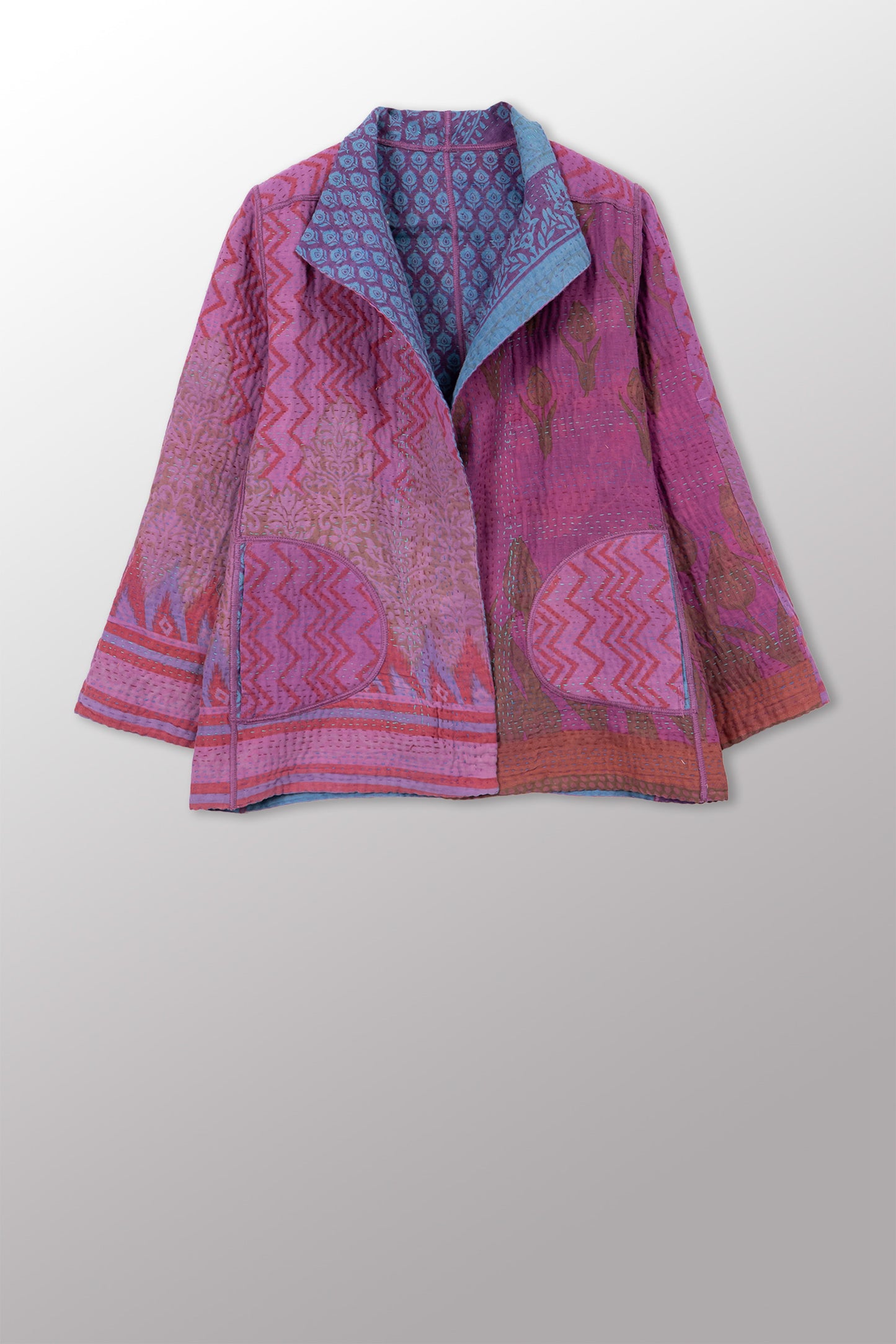 COTTON OVERDYE KANTHA SHORT JKT - ov4007-cfus038m -