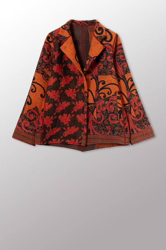 COTTON OVERDYE KANTHA SIMPLE JKT - ov4022-corg001m -