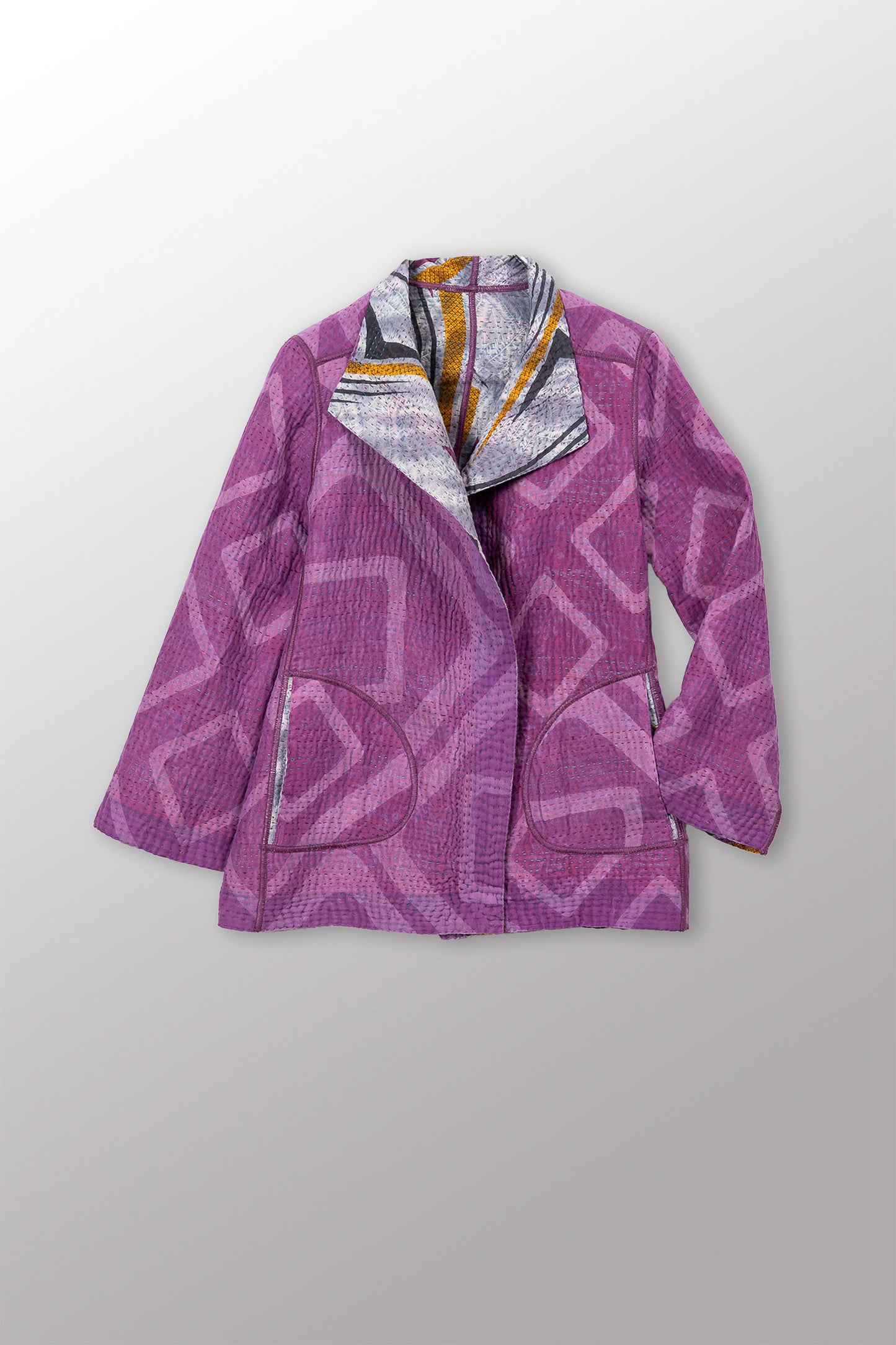 VINTAGE COTTON KANTHA SHORT JKT - cv4007-0343s -