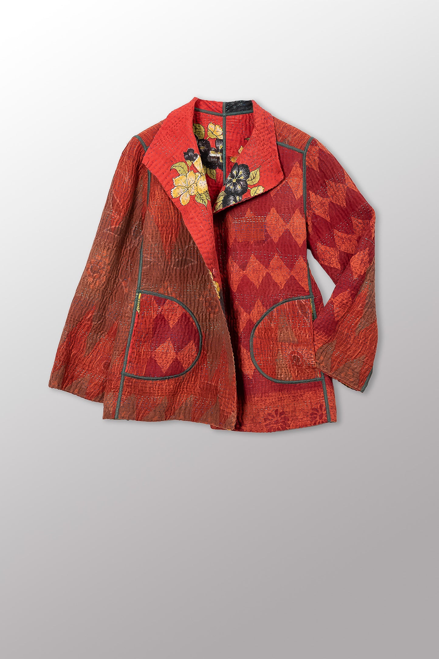 COTTON OVERDYE KANTHA SHORT JKT - ov4007-corg003m -