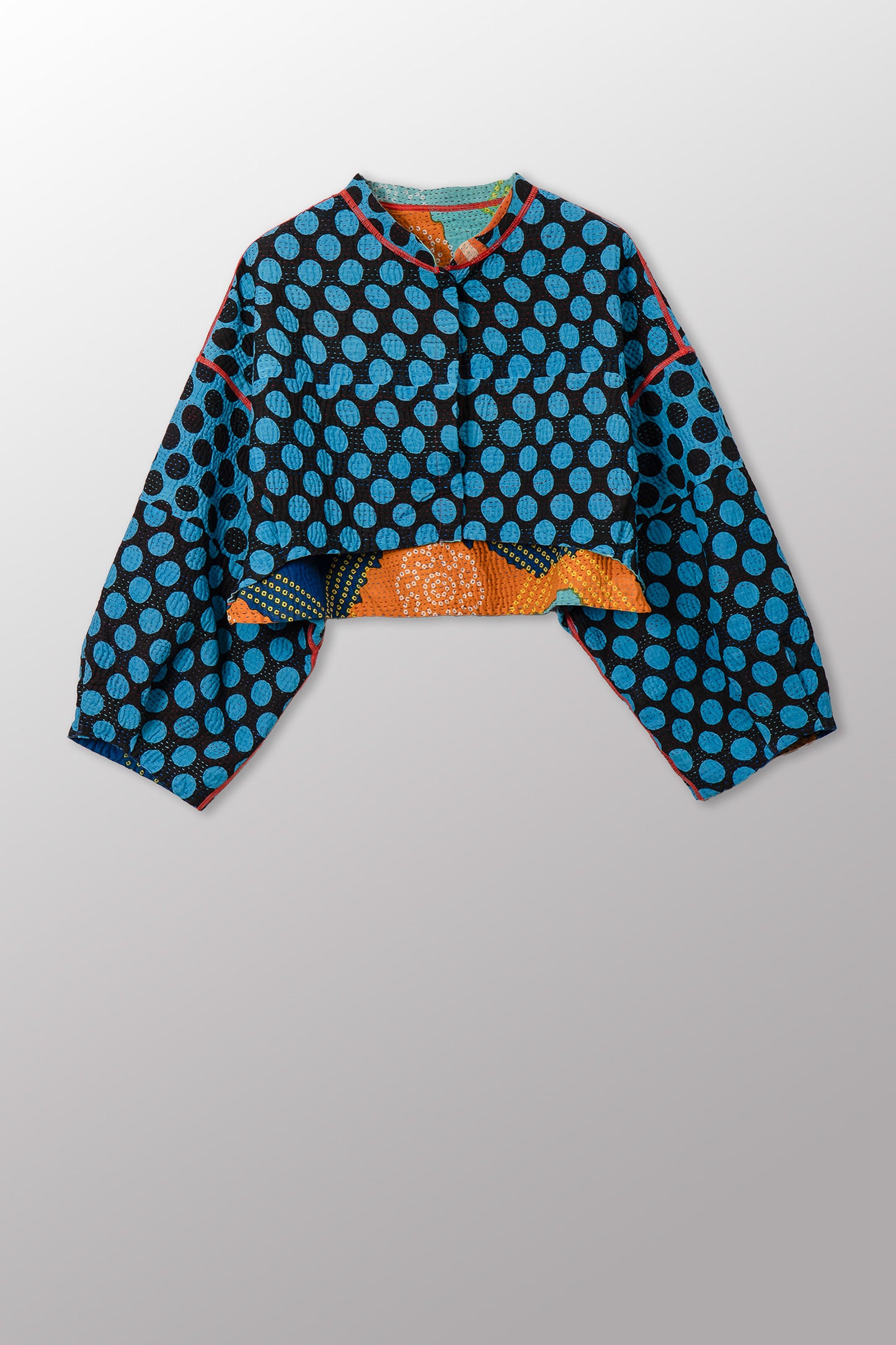 SFDG PRINT KANTHA SLEEVE JACKET - sf4090-mlt -