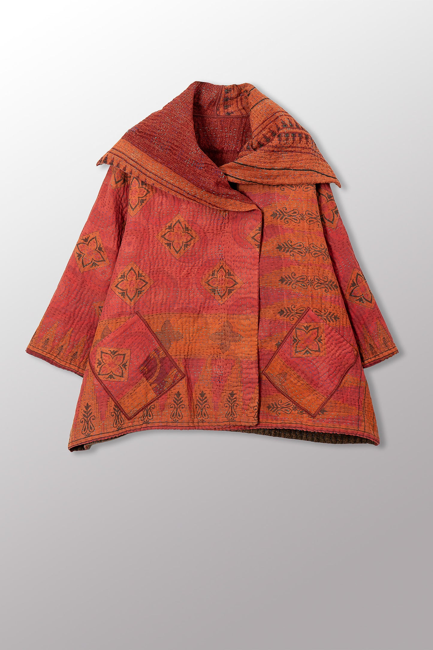 COTTON OVERDYE KANTHA FLARE JKT - ov4010-corg002a -