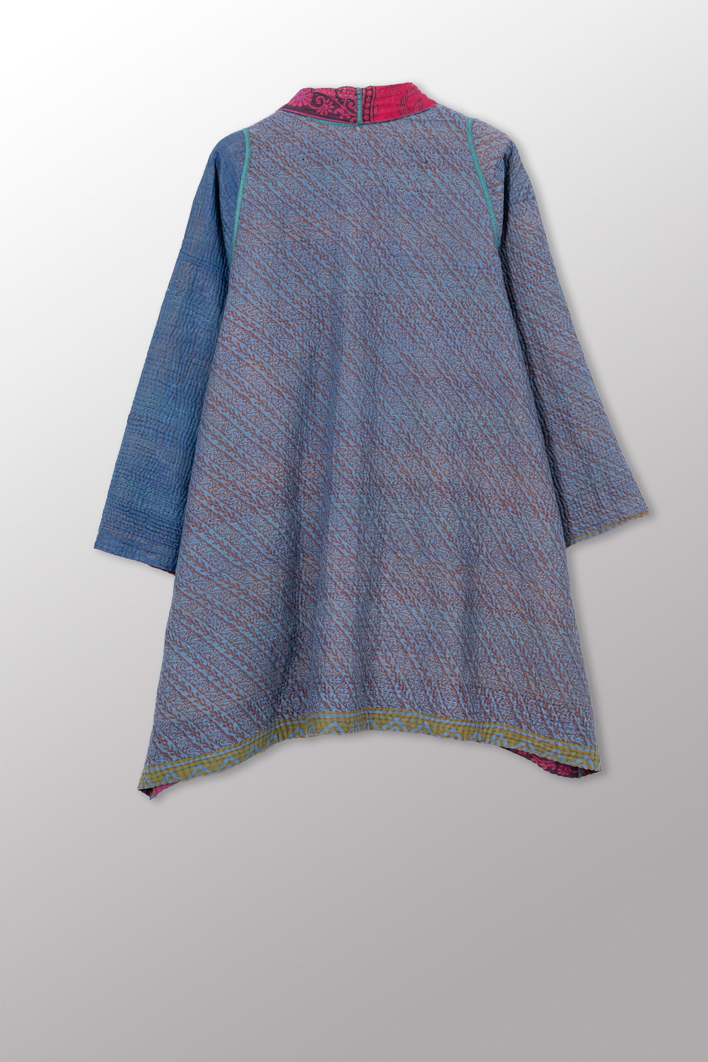 COTTON OVERDYE KANTHA A-LINE JKT - ov4003-cfus040a -