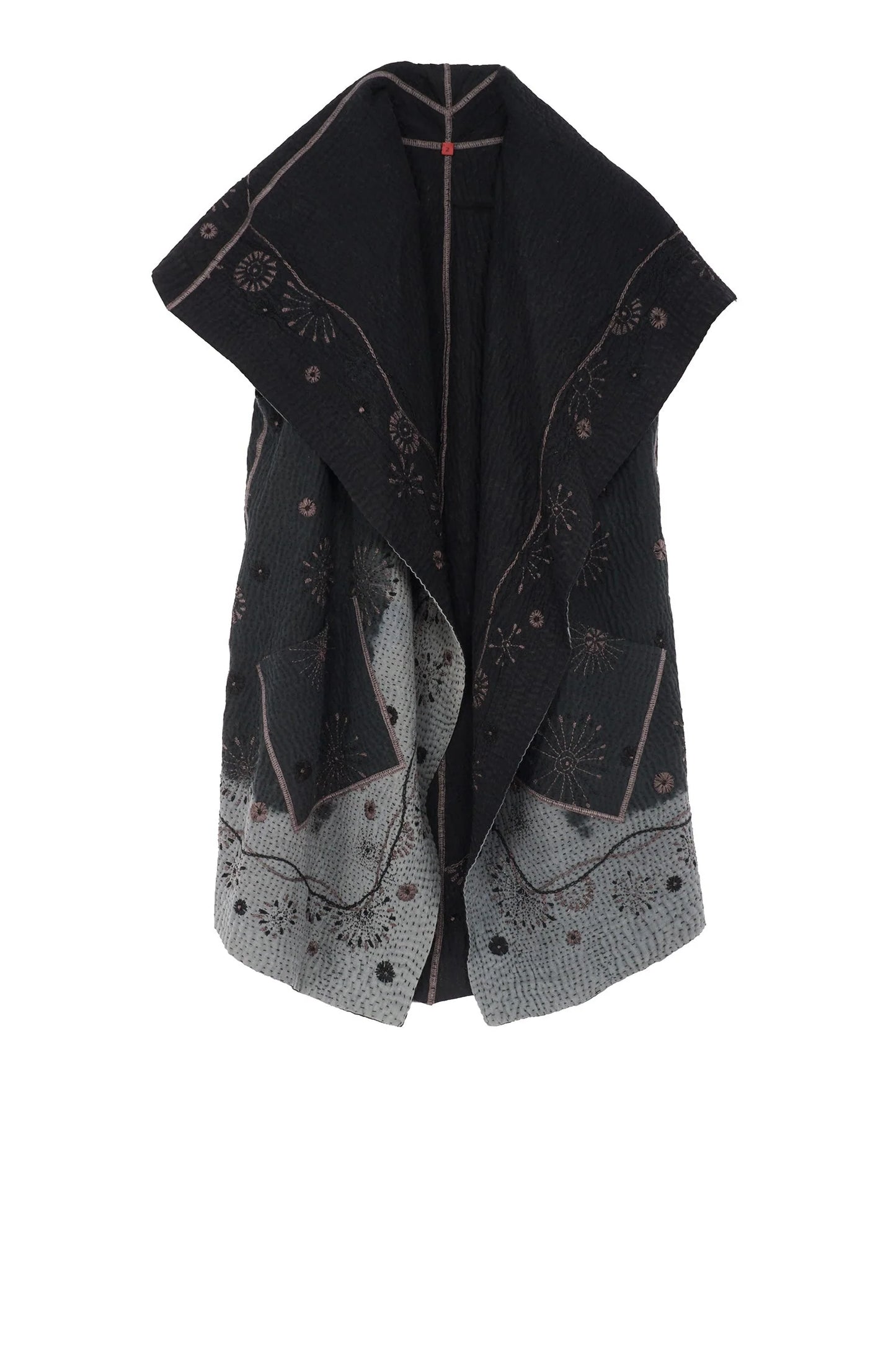 OMBRE SUN RALLI FIREWORKS KANTHA CIRCULAR VEST - of4201-gry -