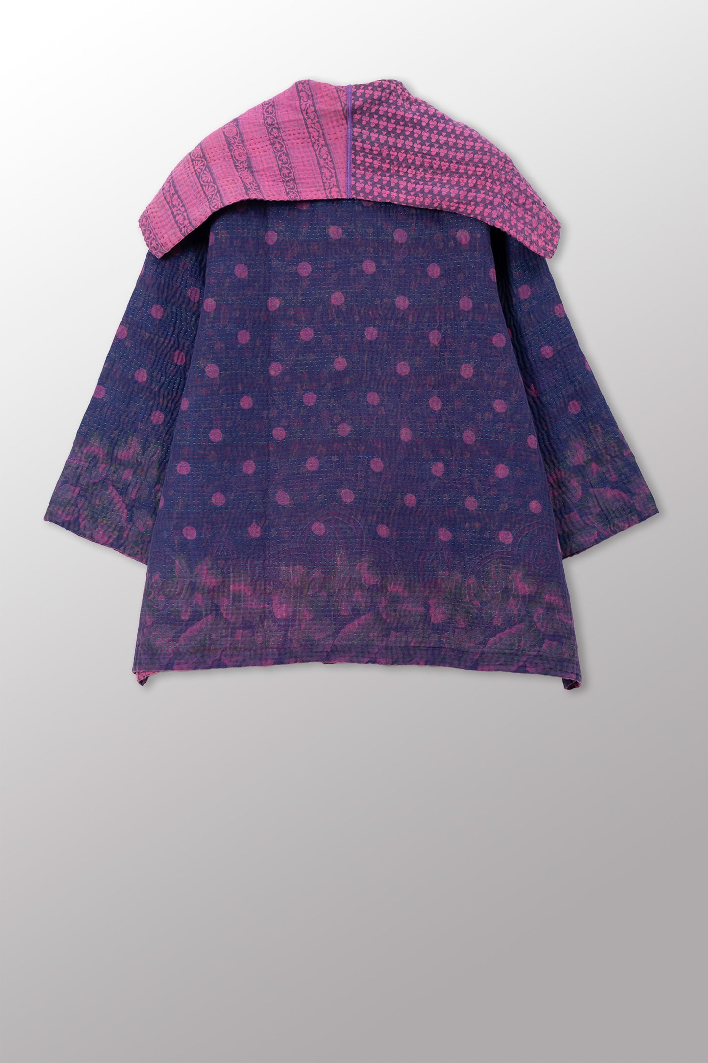 COTTON OVERDYE KANTHA FLARE JKT - ov4010-cfus010a -