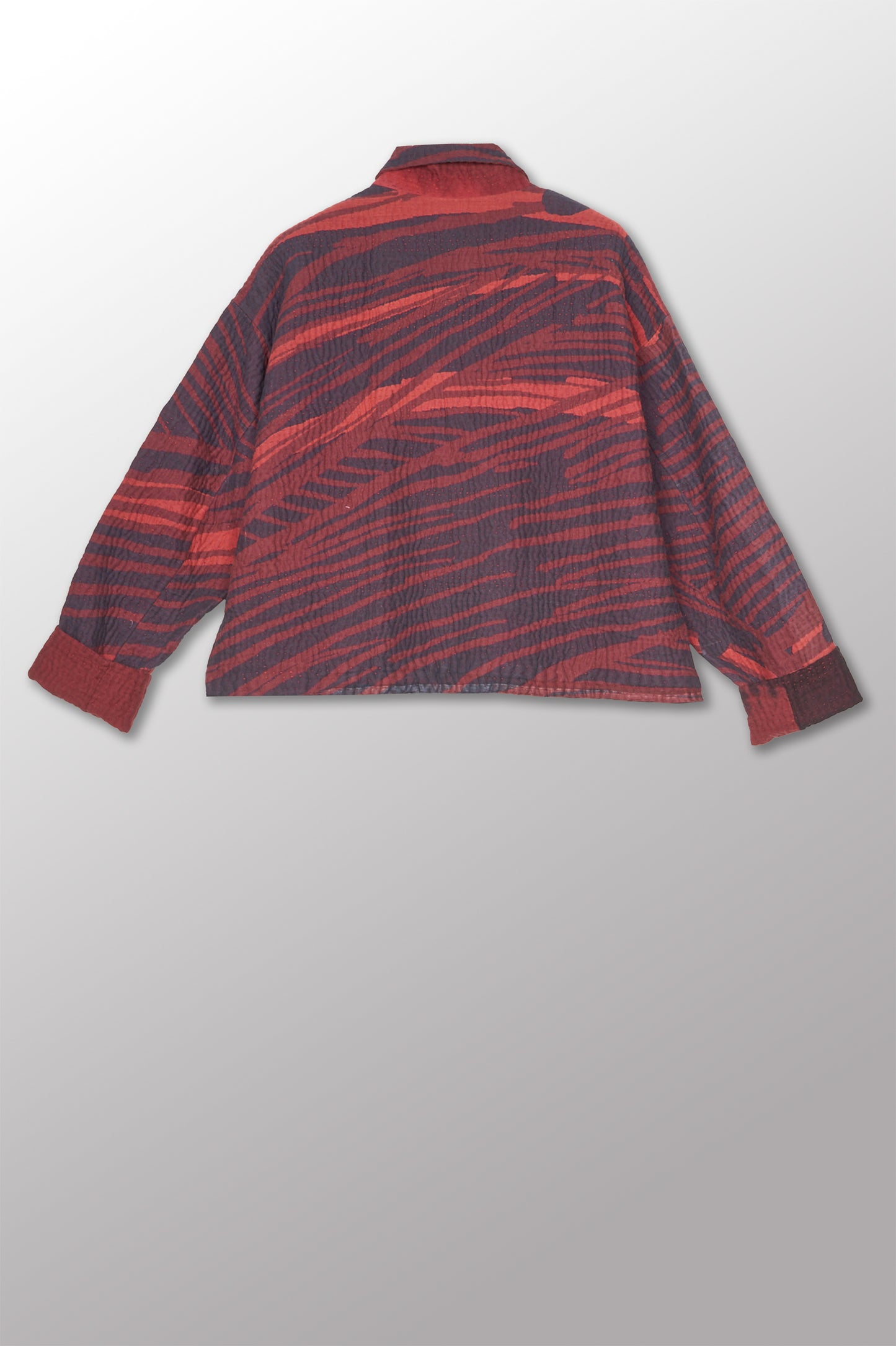 MAGMA AND OMBRE KANTHA LAPELED SHORT JKT - mw5081-red -