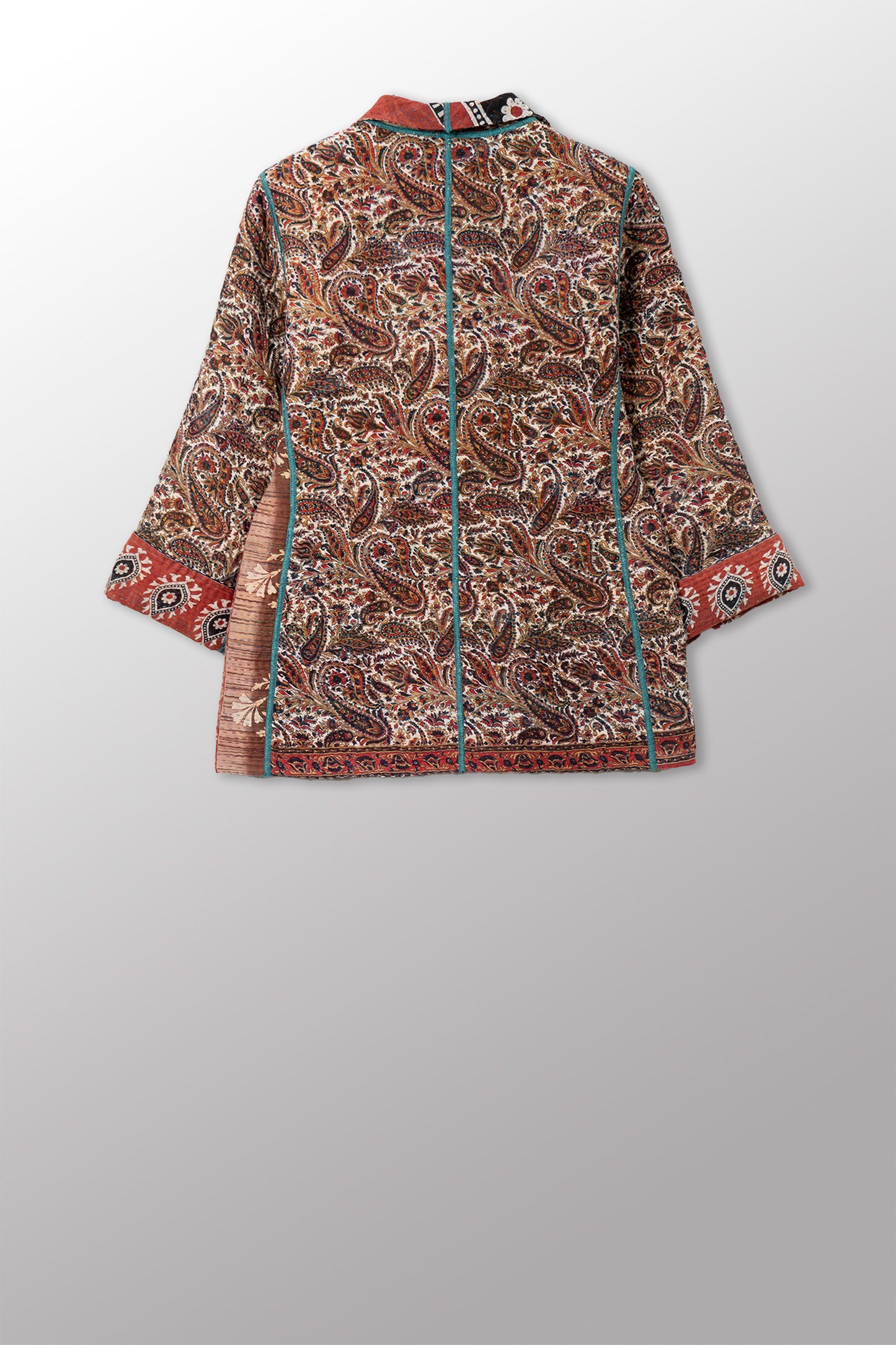VINTAGE COTTON KANTHA SHORT JKT - cv4007-0357s -
