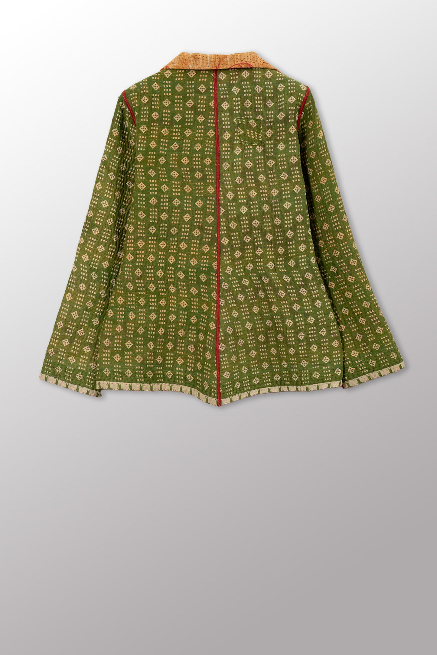 VINTAGE COTTON KANTHA SIMPLE JKT - cv4022-0098m -