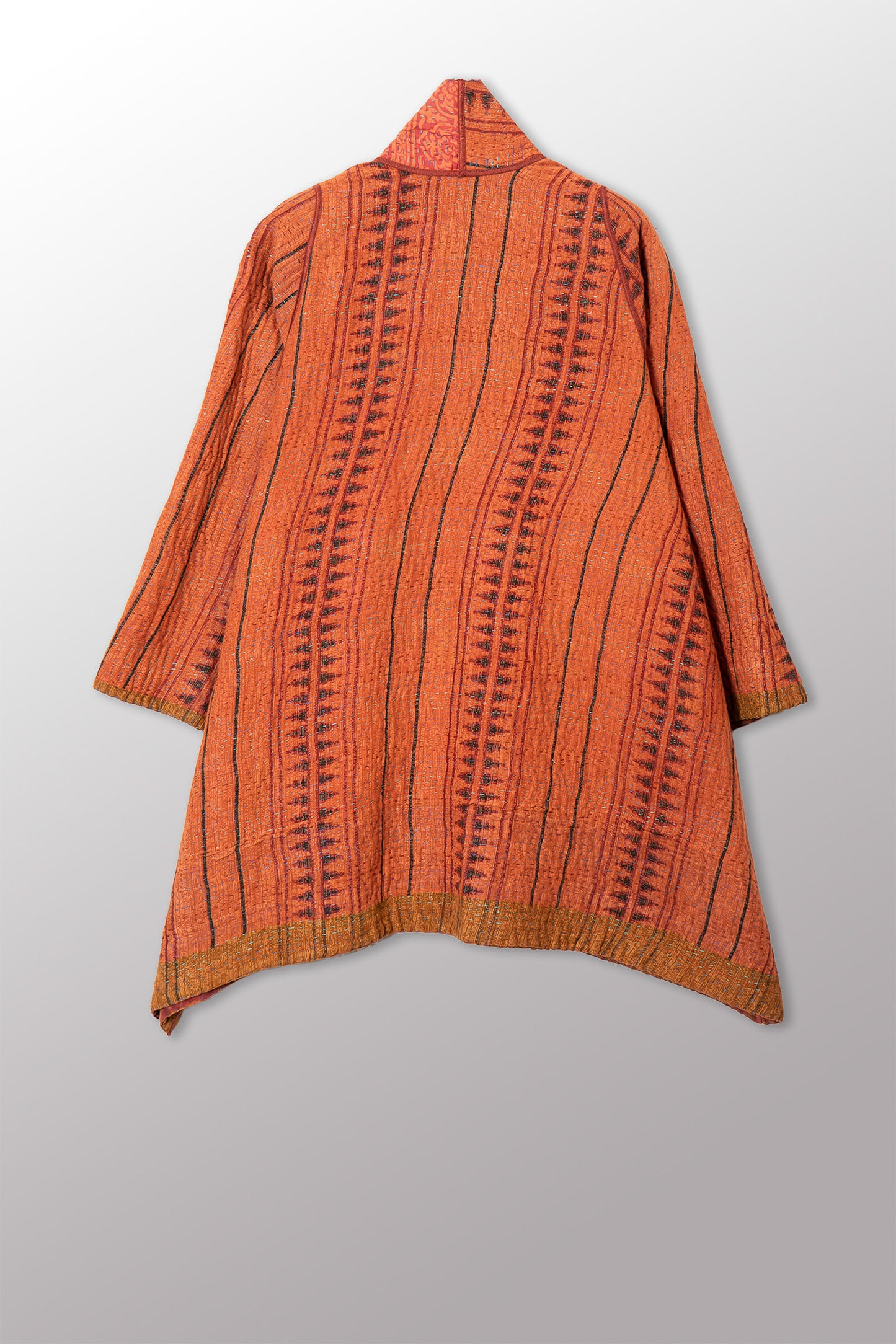 COTTON OVERDYE KANTHA A-LINE JKT - ov4003-corg036a -