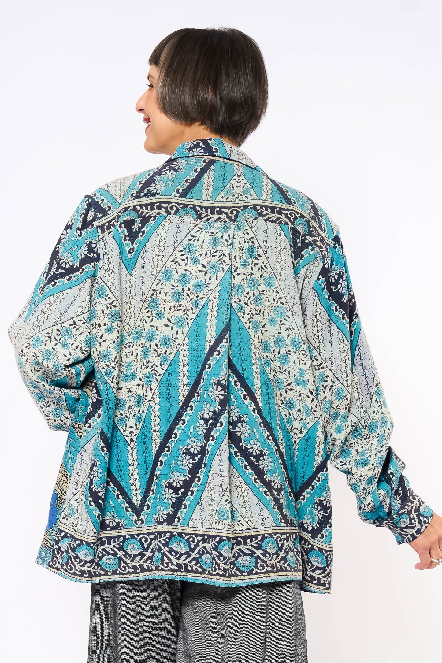 VINTAGE COTTON KANTHA UNI SHIRT - cv2557-0001m -