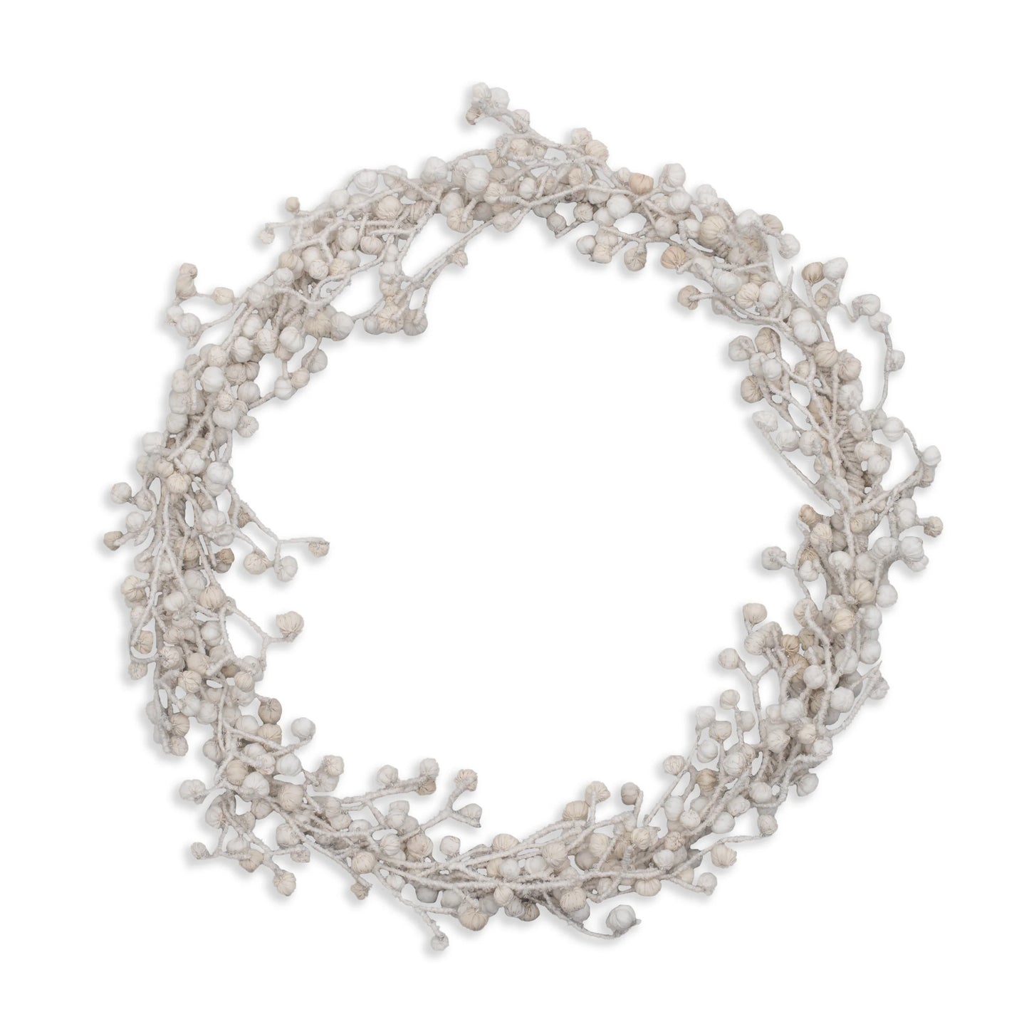 White Kantha Wreath