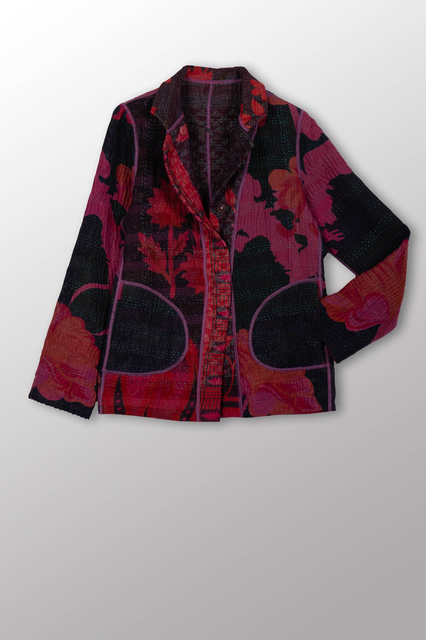 COTTON OVERDYE KANTHA SIMPLE JKT - ov4022-cred002s -
