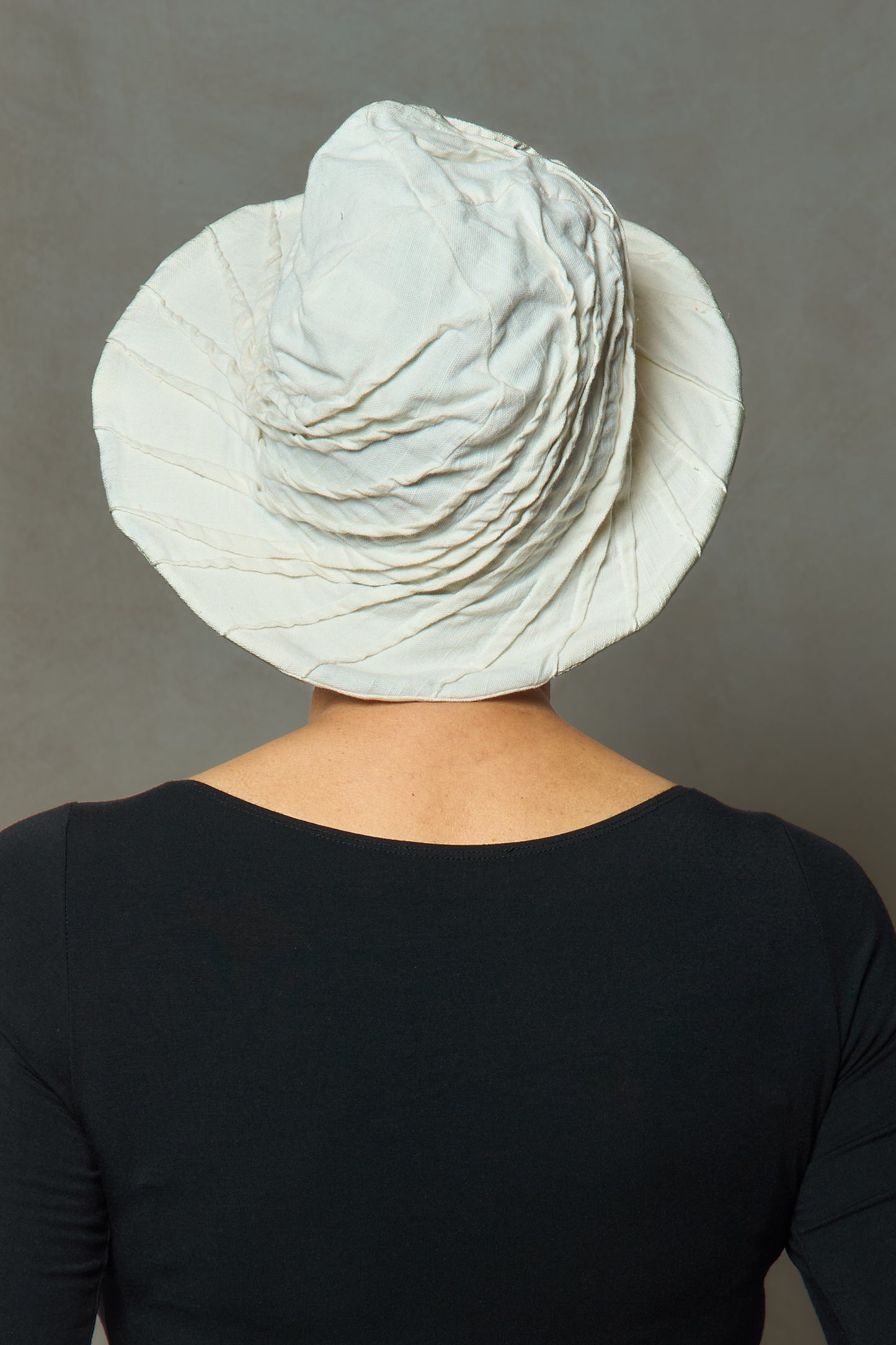 DUCK COTTON SOFT CANVAS TWIST TUCKED BRIM HAT - du1886-ivy -