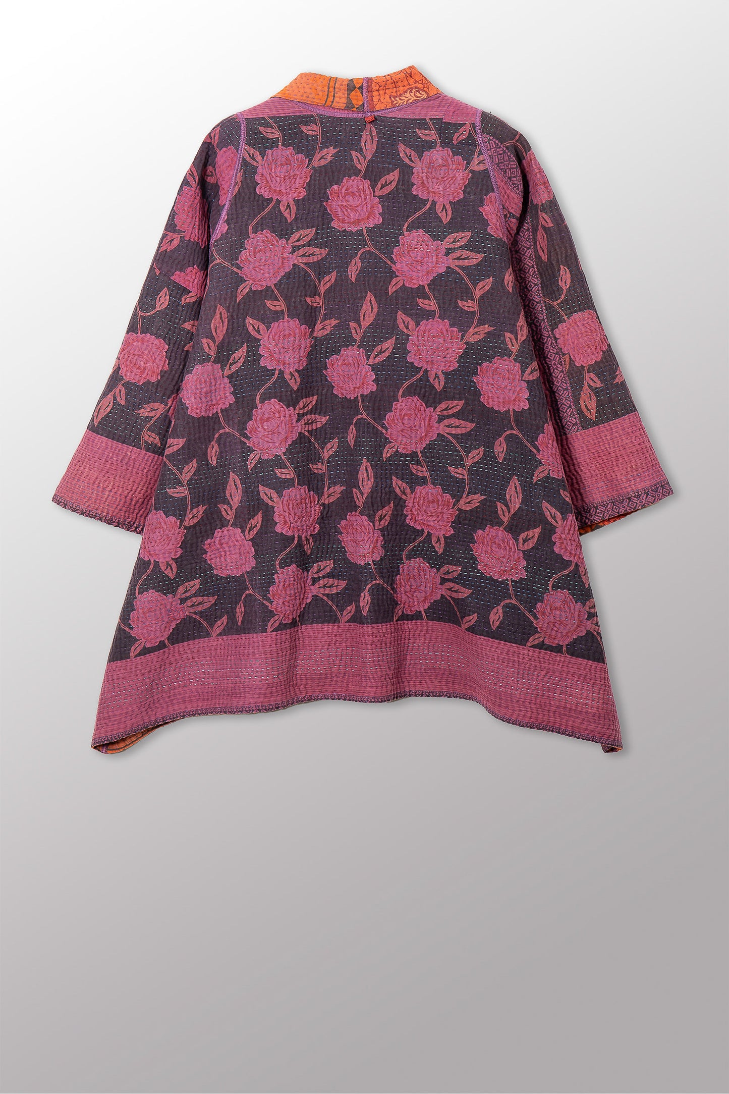 COTTON OVERDYE KANTHA A-LINE JKT - ov4003-cfus039a -