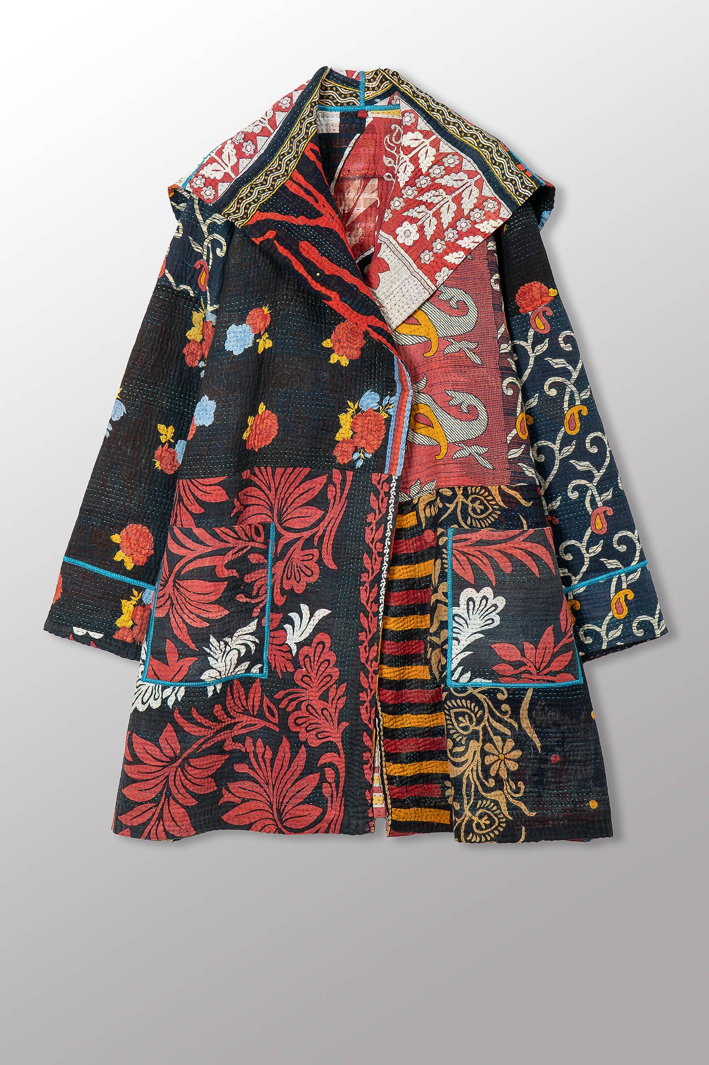 PUZZLE KANTHA POCKET MEDIUM COAT - pz4316-0003m -
