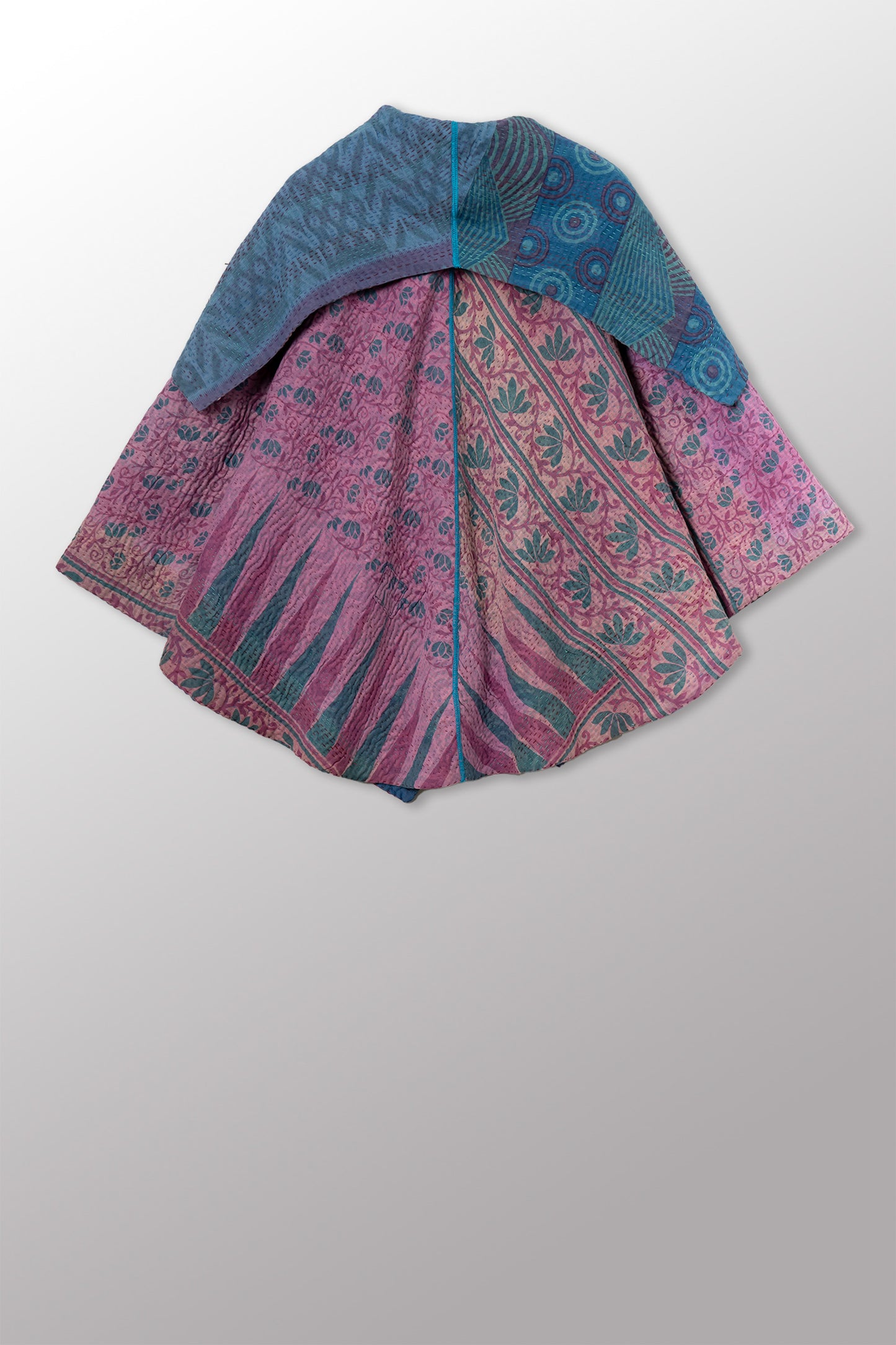 VINTAGE COTTON KANTHA CIRCULAR JKT - cv4008-0067a -