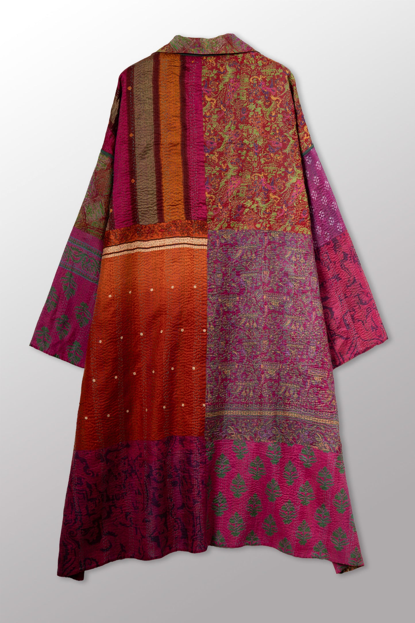 VINTAGE SILK KANTHA NEW OVERSIZED COAT - sv2342-0014a -