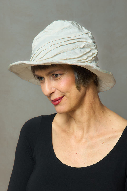 DUCK COTTON SOFT CANVAS TWIST TUCKED BRIM HAT - du1886-ivy -