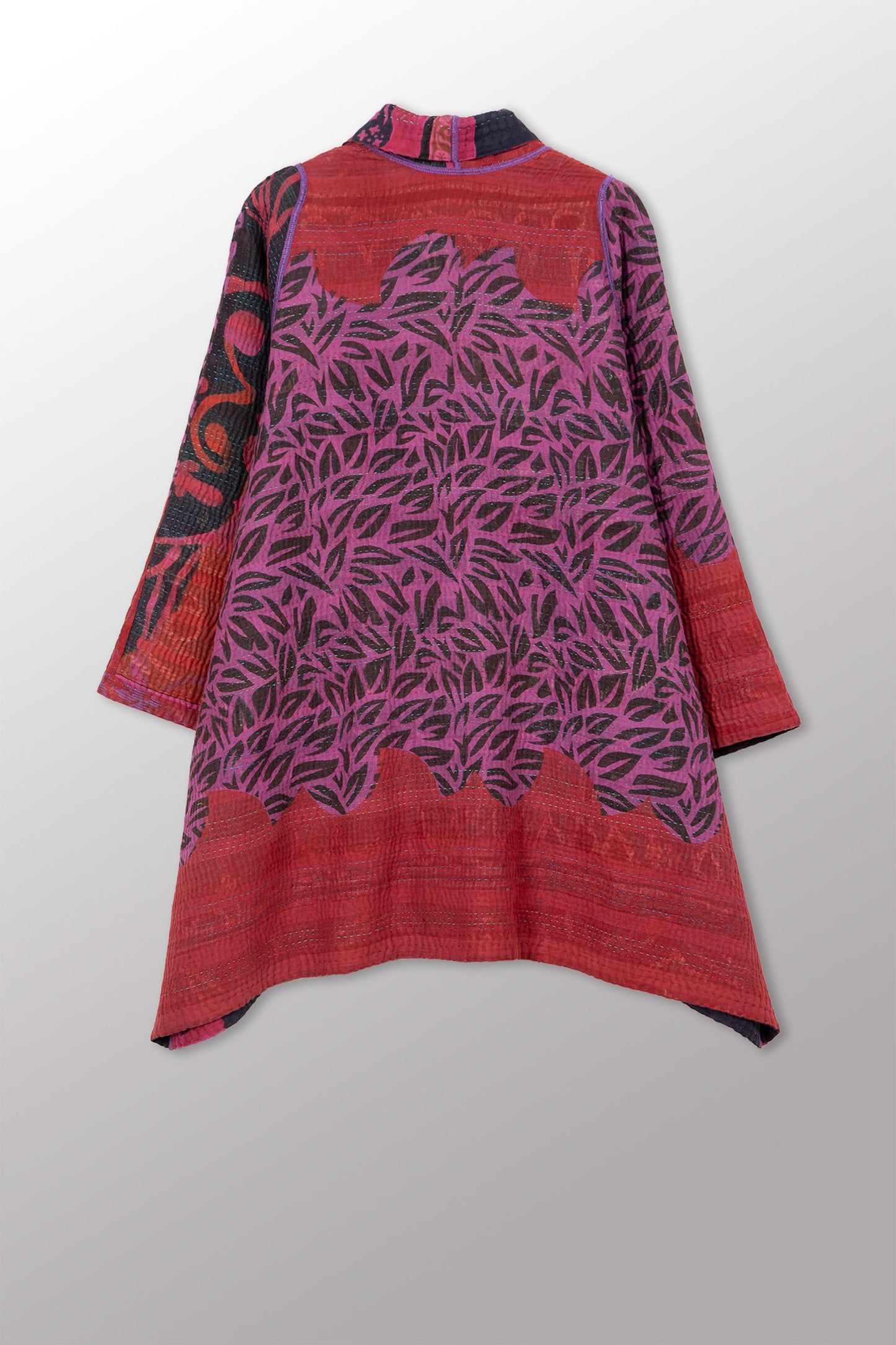 COTTON OVERDYE KANTHA A-LINE JKT - ov4003-cfus041a -