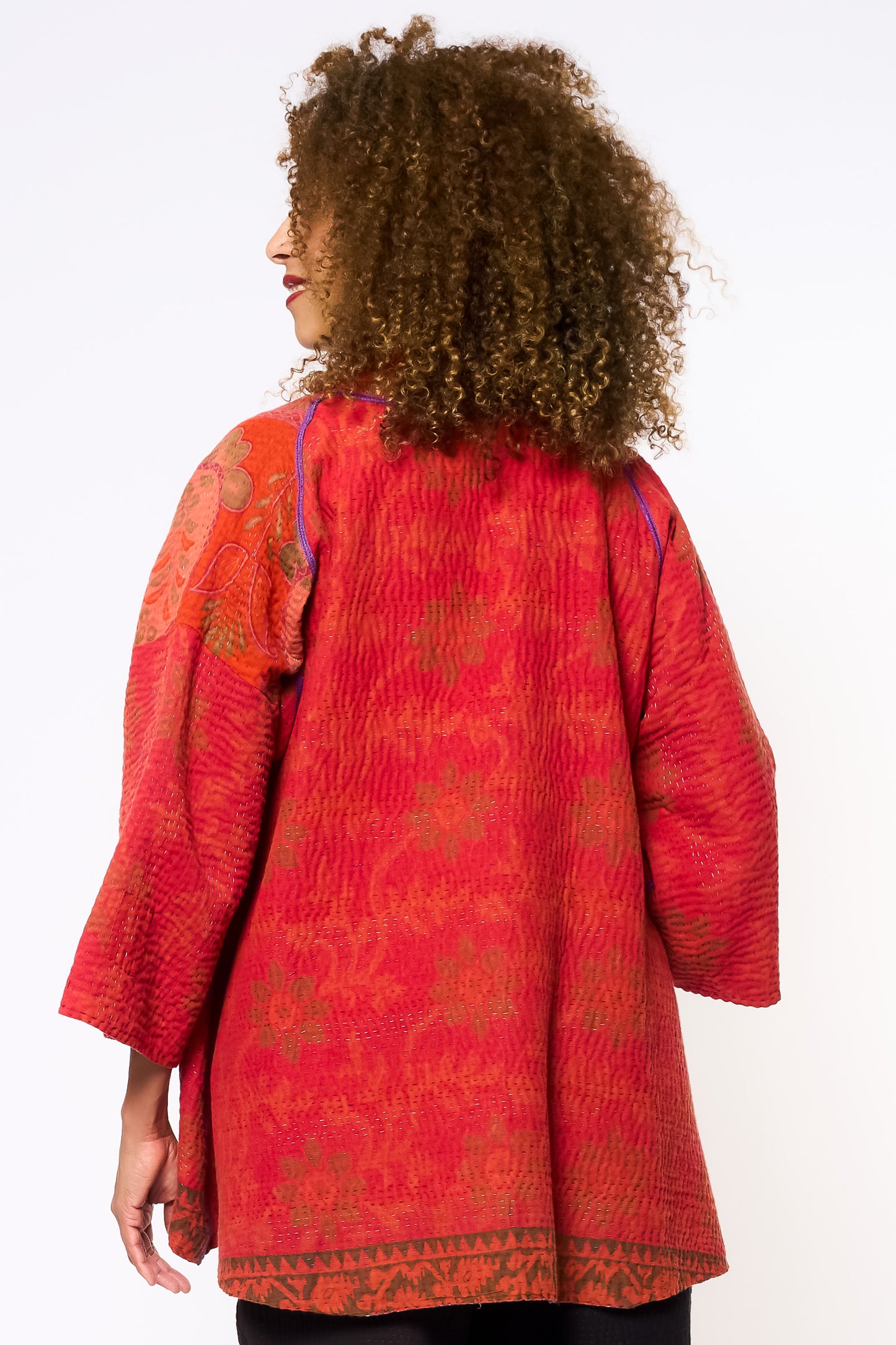 COTTON OVERDYE KANTHA KIMONO JKT - ov4004-corg001a -