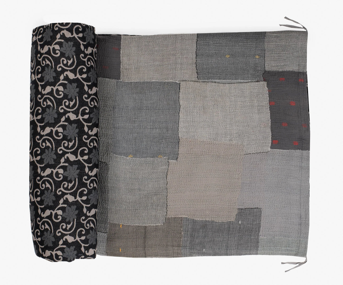 Mosaic Fray Handmade Vintage Kantha Day Bed Mattress Cover -Carrots