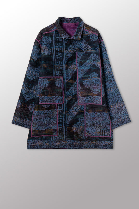 COTTON OVERDYE KANTHA MEN'S JKT - ov4041-cprp001m -