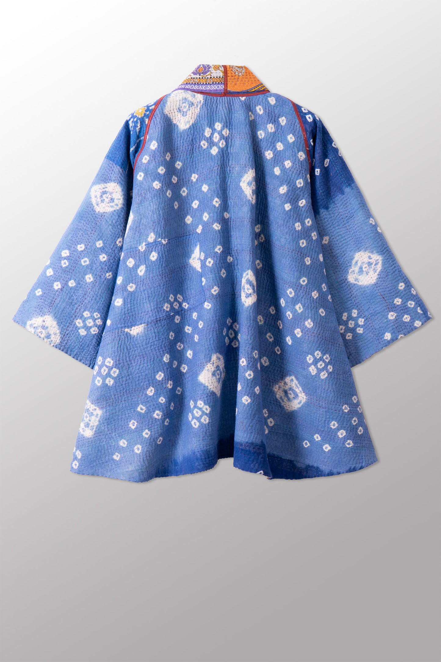 VINTAGE COTTON KANTHA KIMONO JKT - cv4004-0210a -
