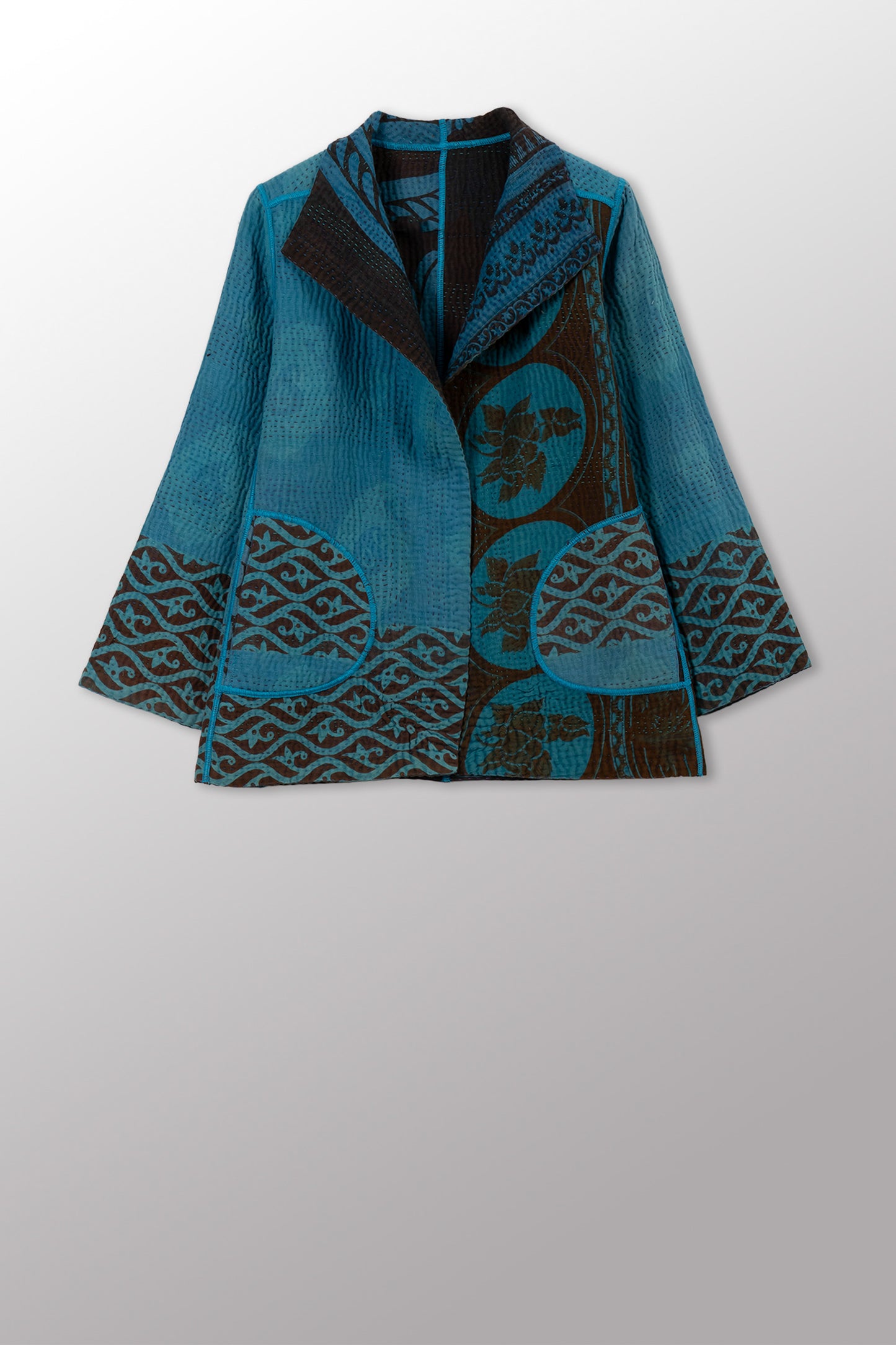COTTON OVERDYE KANTHA SHORT JKT - ov4007-ctuq031s -