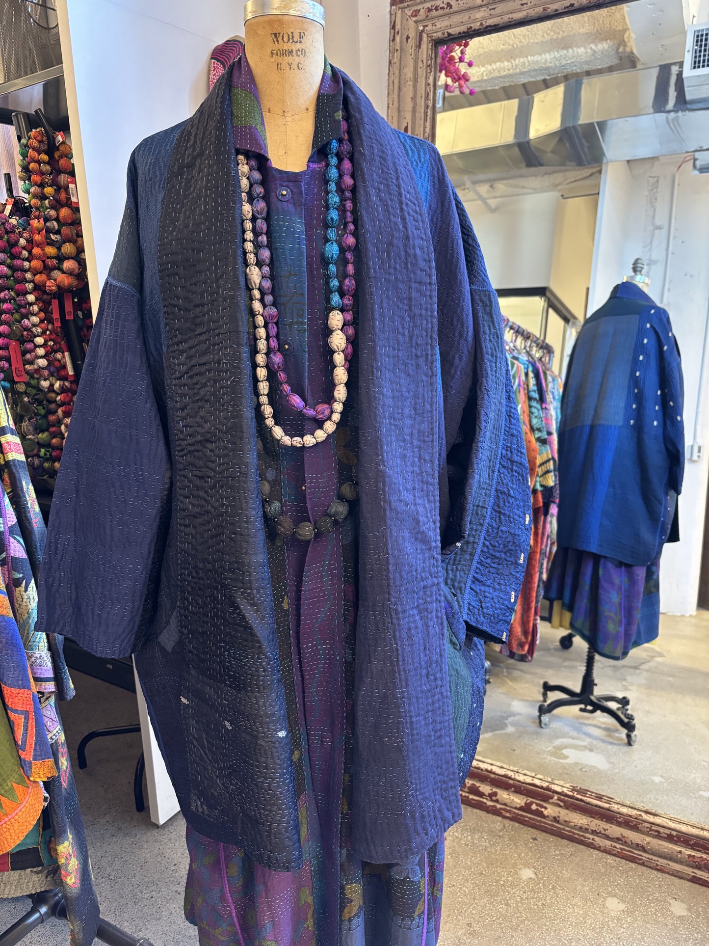 JP4068-CNVYA @JAIPUR PATCH KANTHA HAORI JACKET