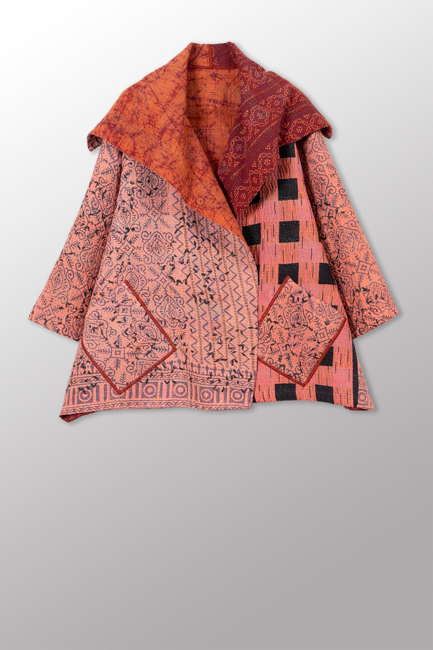COTTON OVERDYE KANTHA FLARE JKT - ov4010-corg003a -