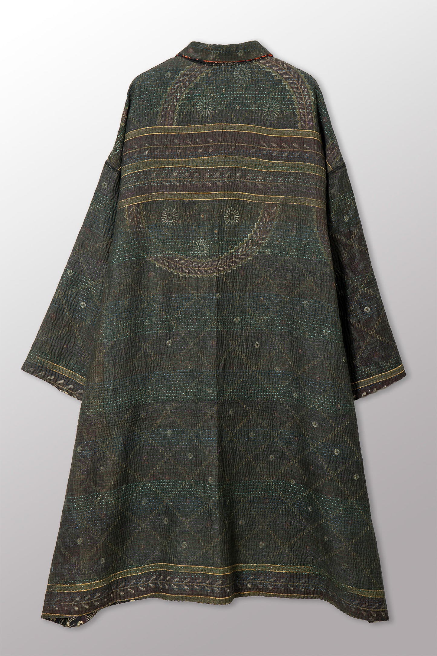 VINTAGE COTTON KANTHA NEW OVERSIZED COAT - cv4342-0012a -