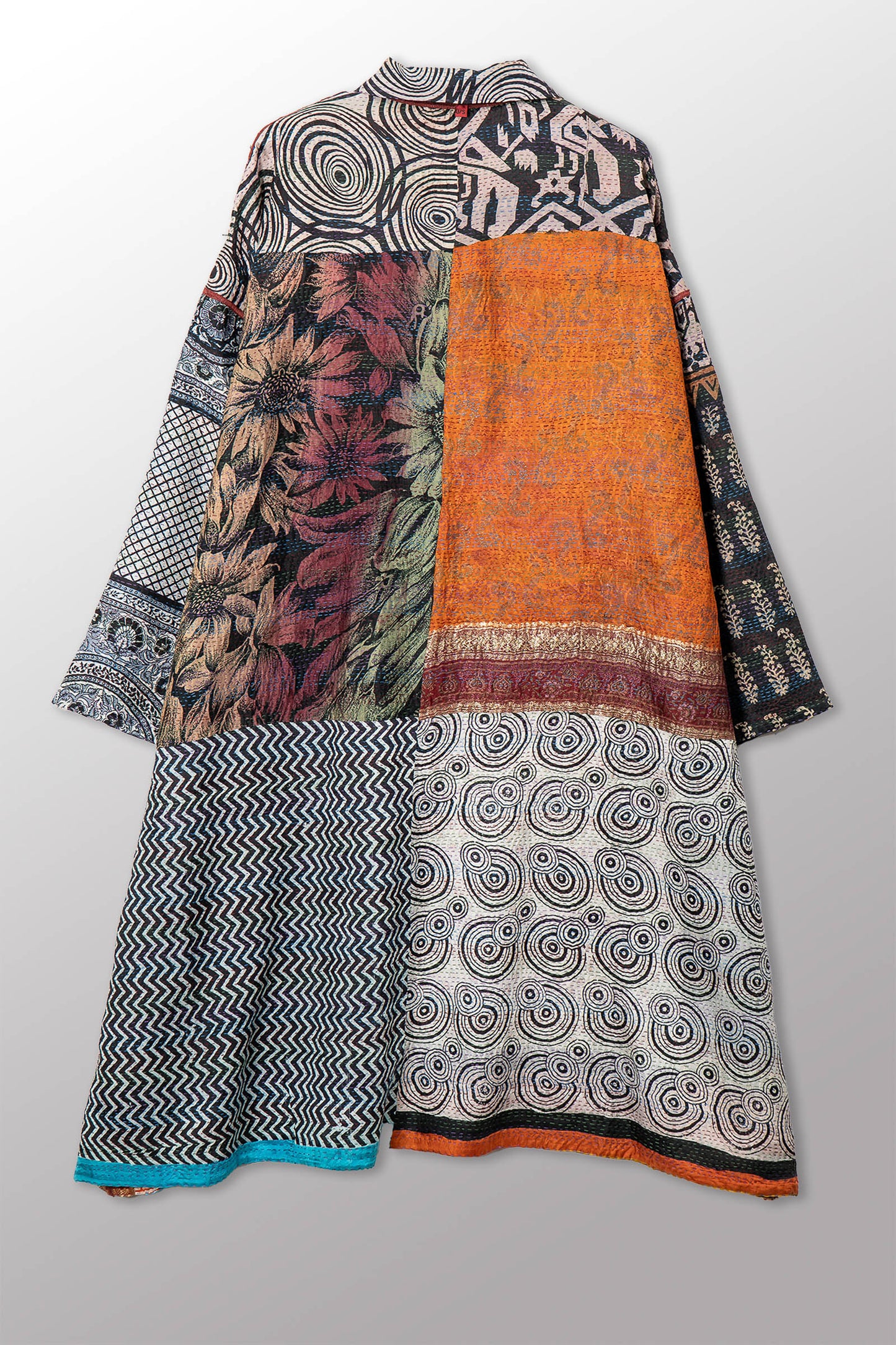 VINTAGE SILK KANTHA NEW OVERSIZED COAT - sv2342-0012a -