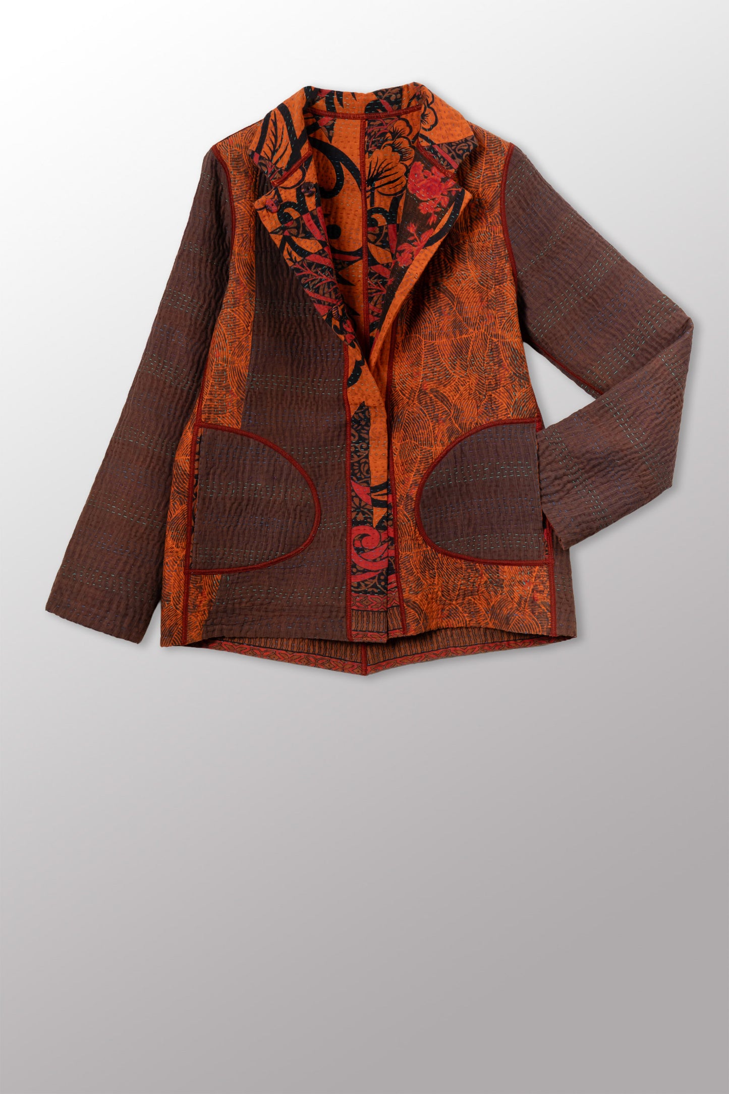 COTTON OVERDYE KANTHA SIMPLE JKT - ov4022-corg001m -