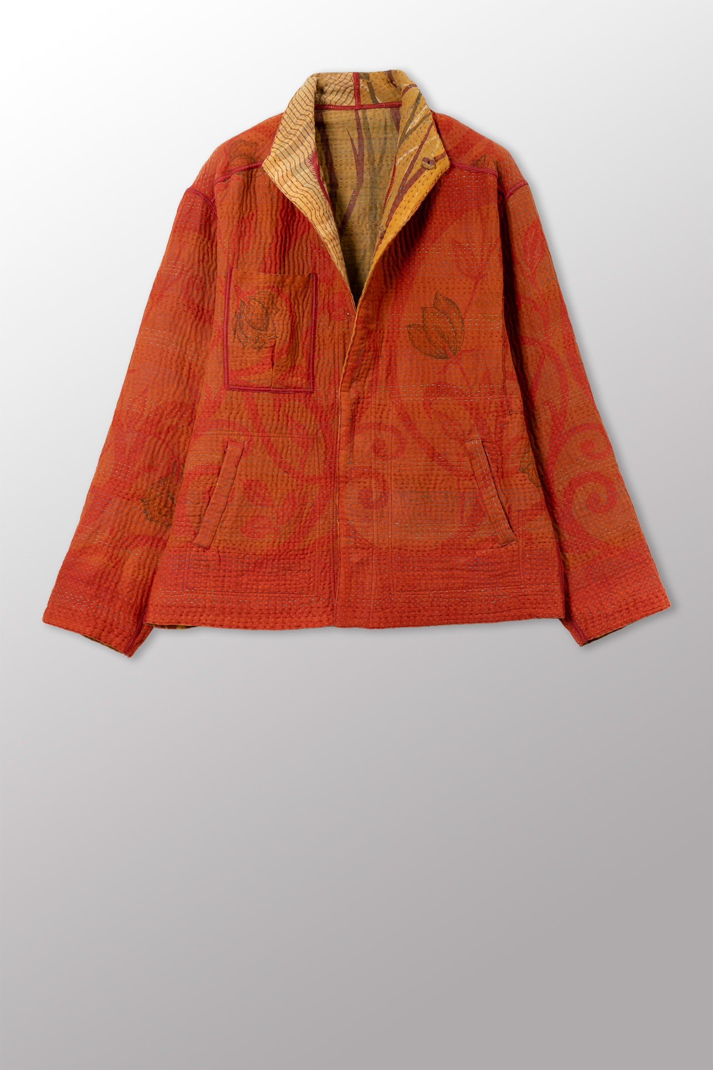 COTTON OVERDYE KANTHA MEN'S BLOUSON - ov4040-corg007s -