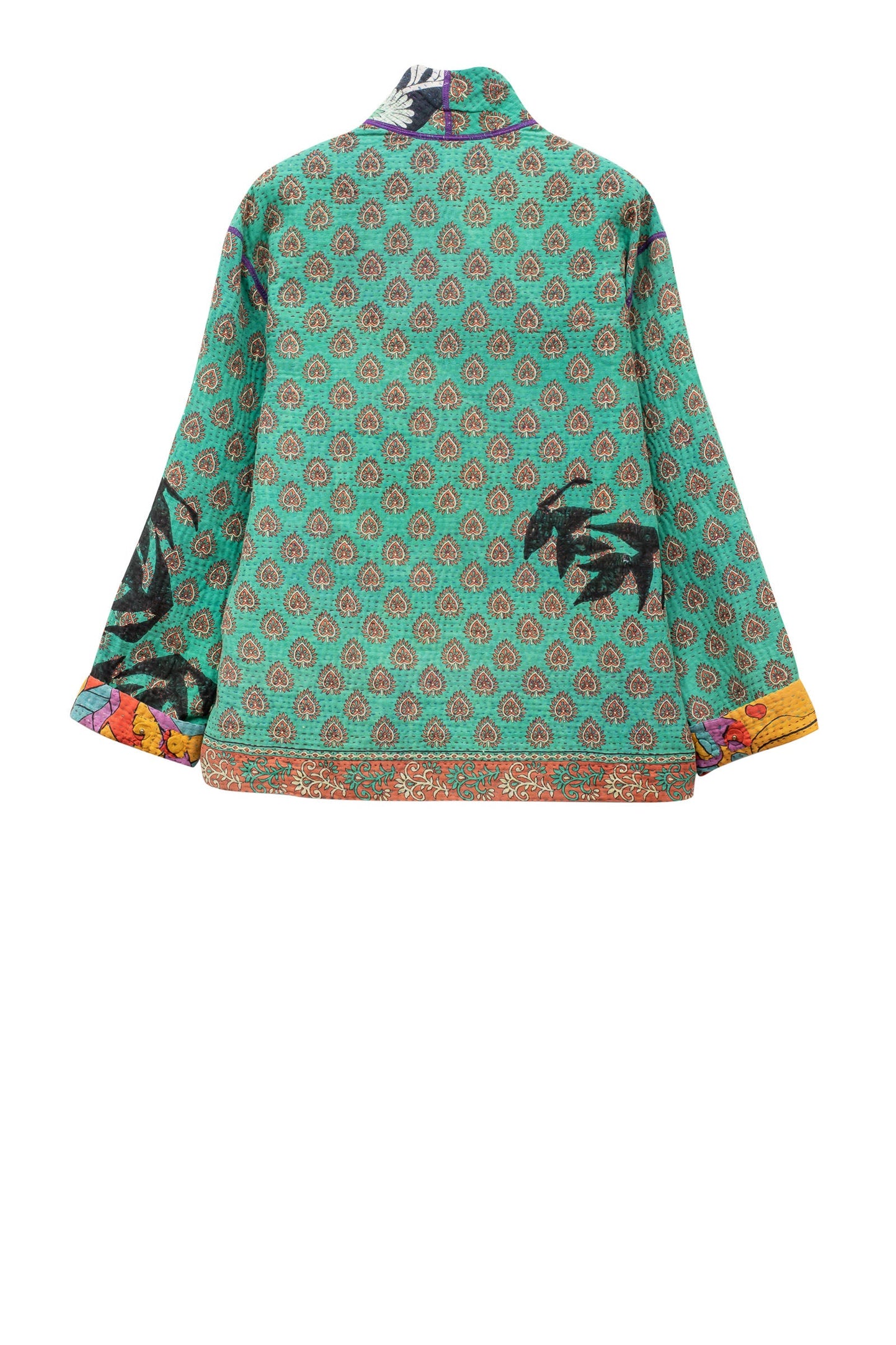 VINTAGE COTTON KANTHA MEN'S BLOUSON - cv4040-0016s -