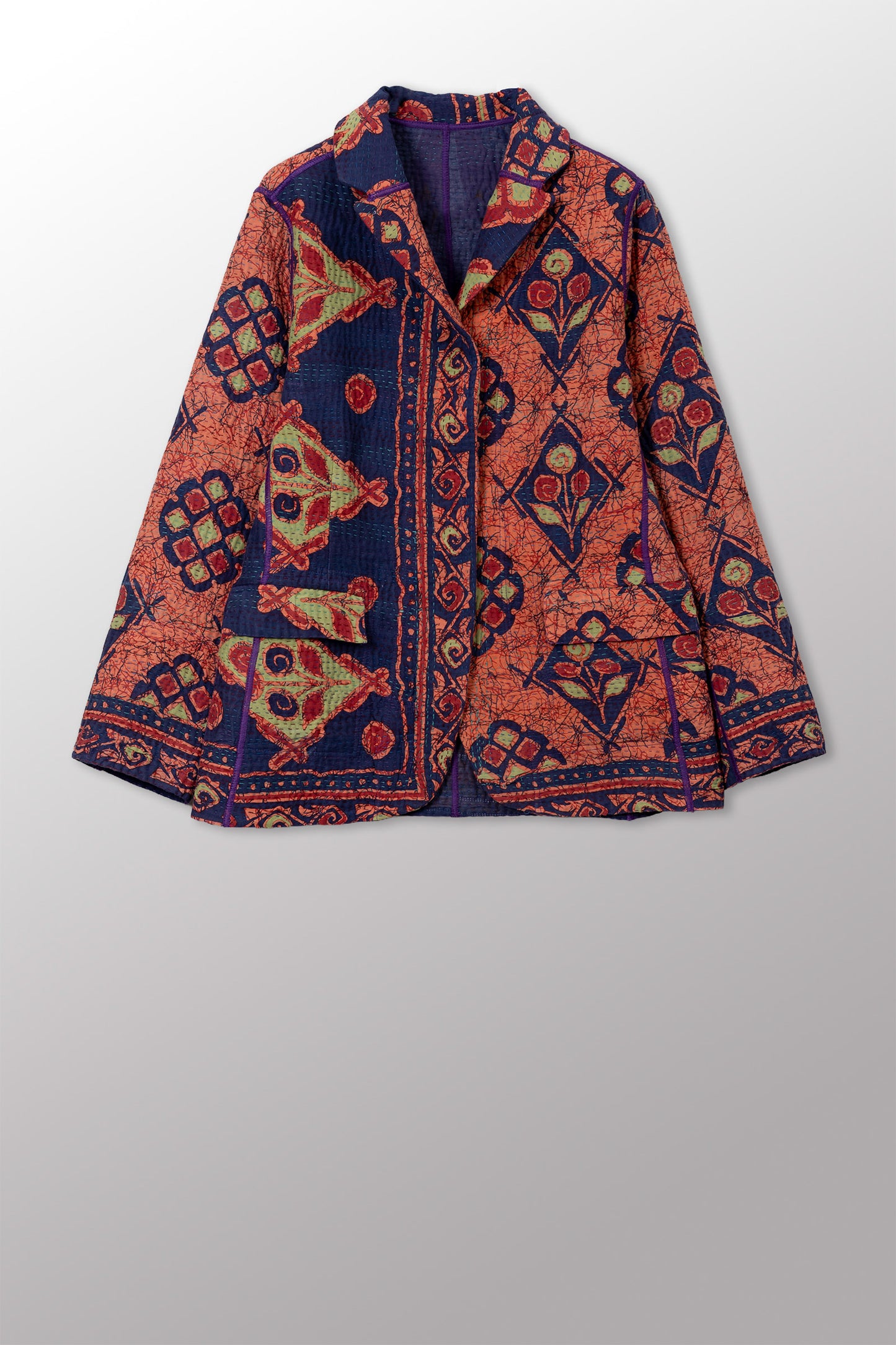VINTAGE COTTON KANTHA BASIC JKT - cv4052-0027m -