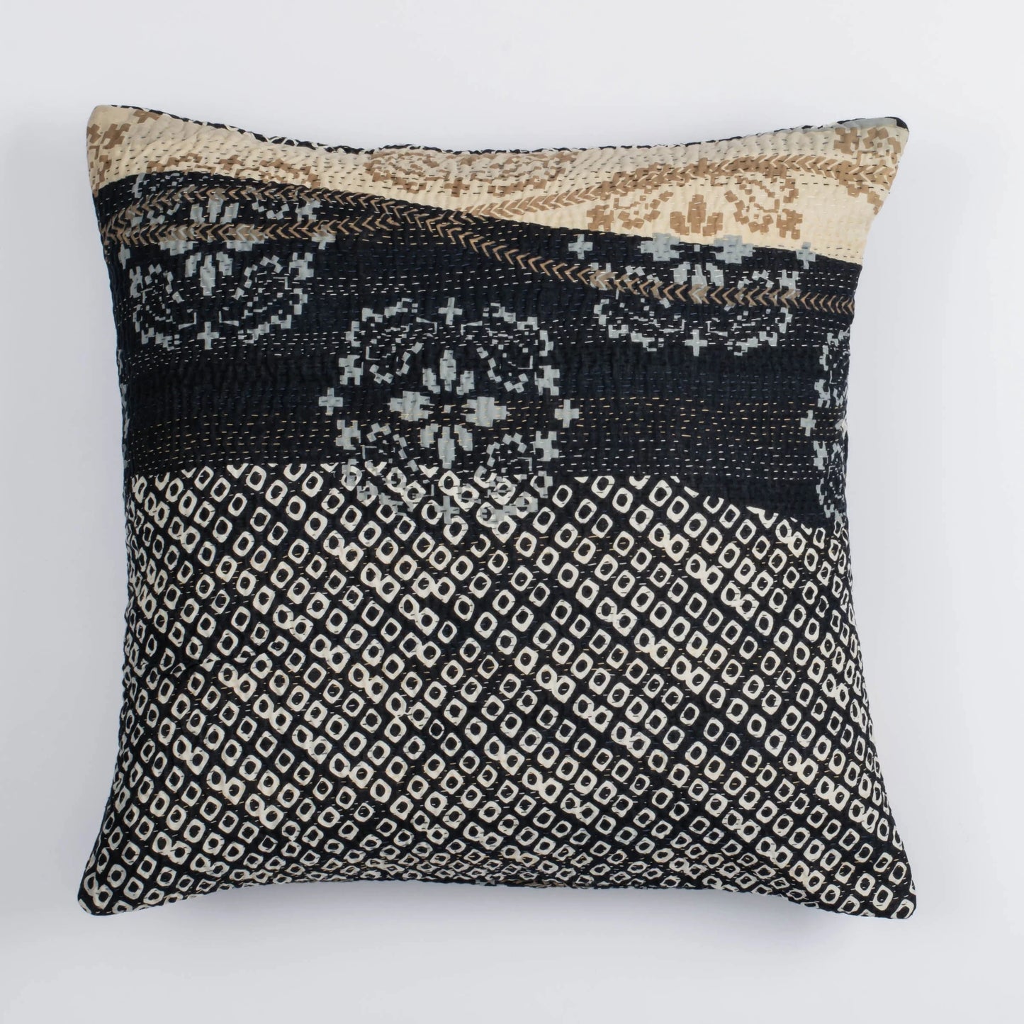 Vintage Kimono Print  Orange  Cushion