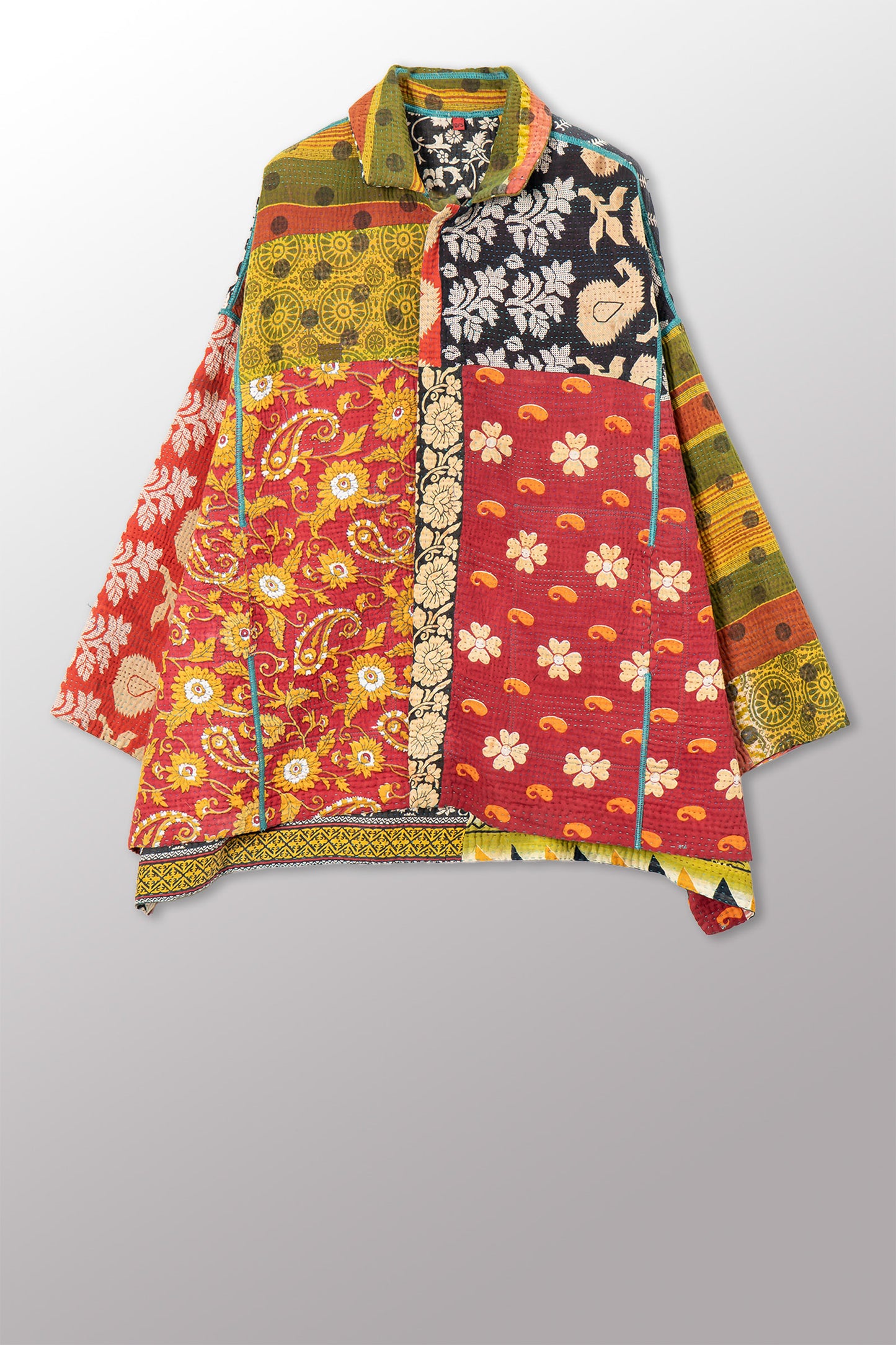 PUZZLE KANTHA OVERSIZED MINI COAT - pz4332-0001a -