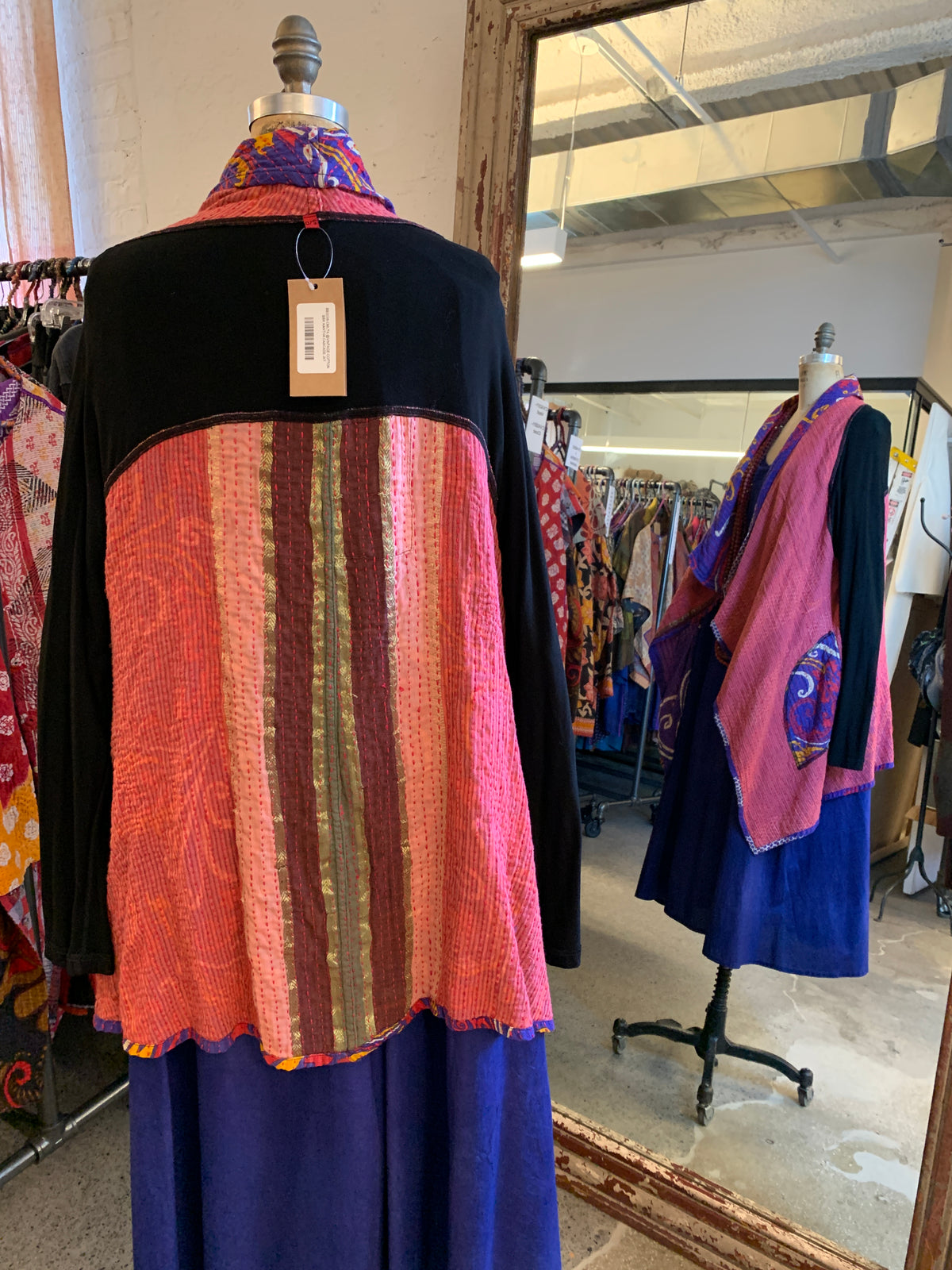 VINTAGE COTTON BBK KANTHA CASCADE JKT - bb2038-mlt -