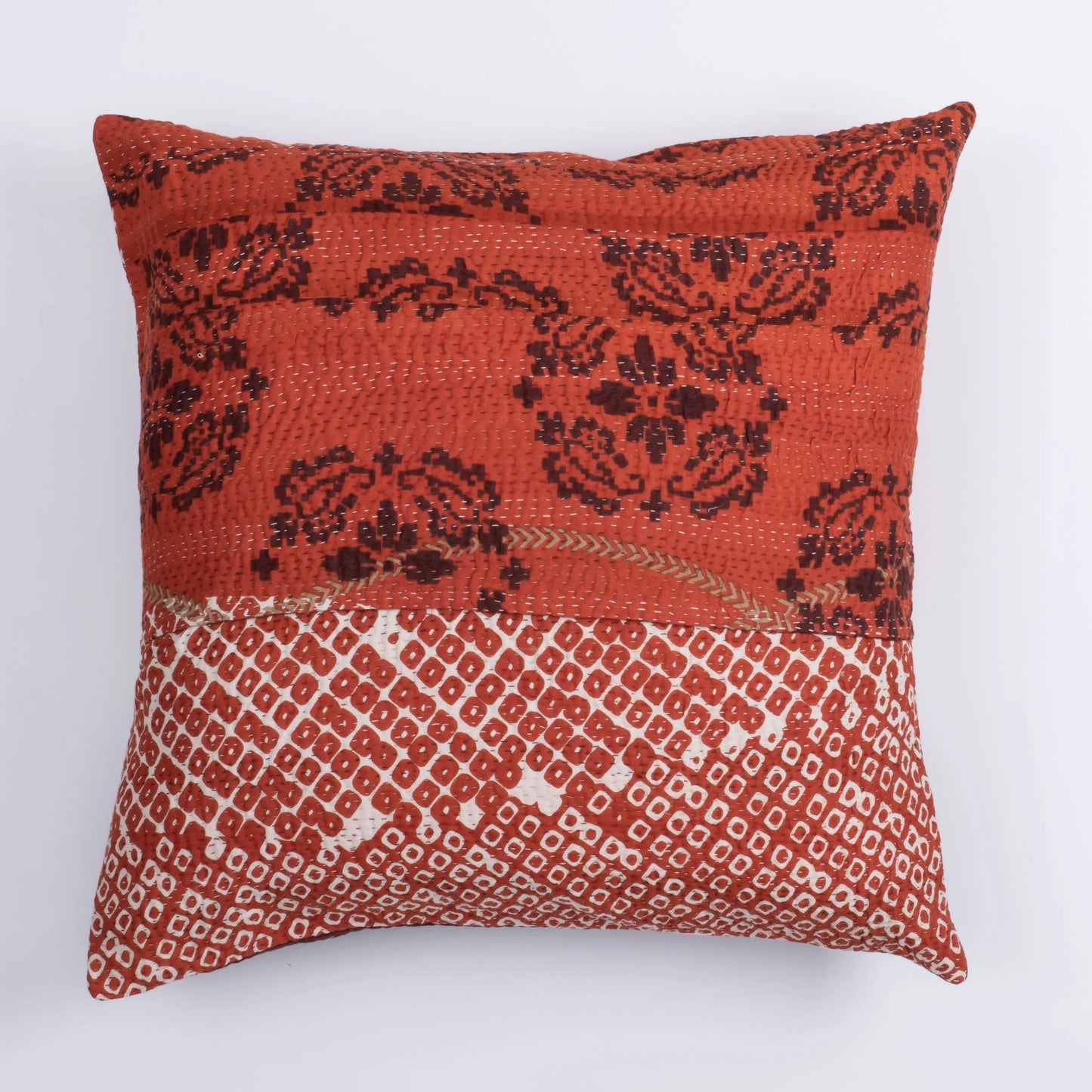 Kimono Print  Black Pillow