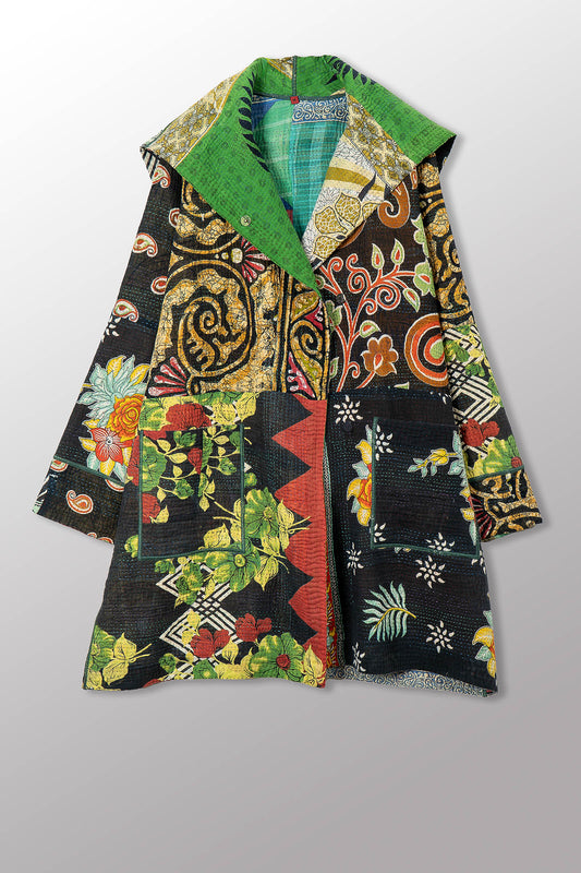 PUZZLE KANTHA POCKET MEDIUM COAT - pz4316-0002m -