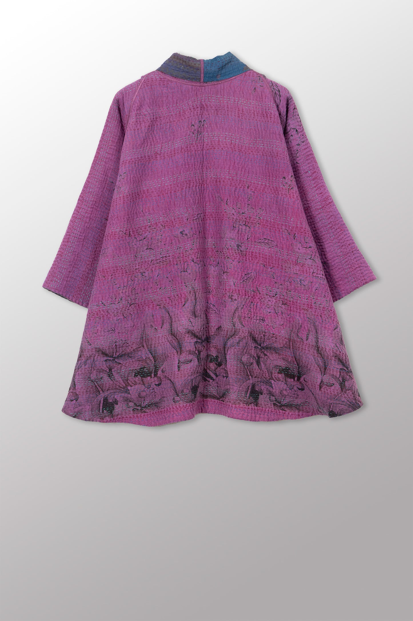 COTTON OVERDYE KANTHA KIMONO JKT - ov4004-cprp009a -