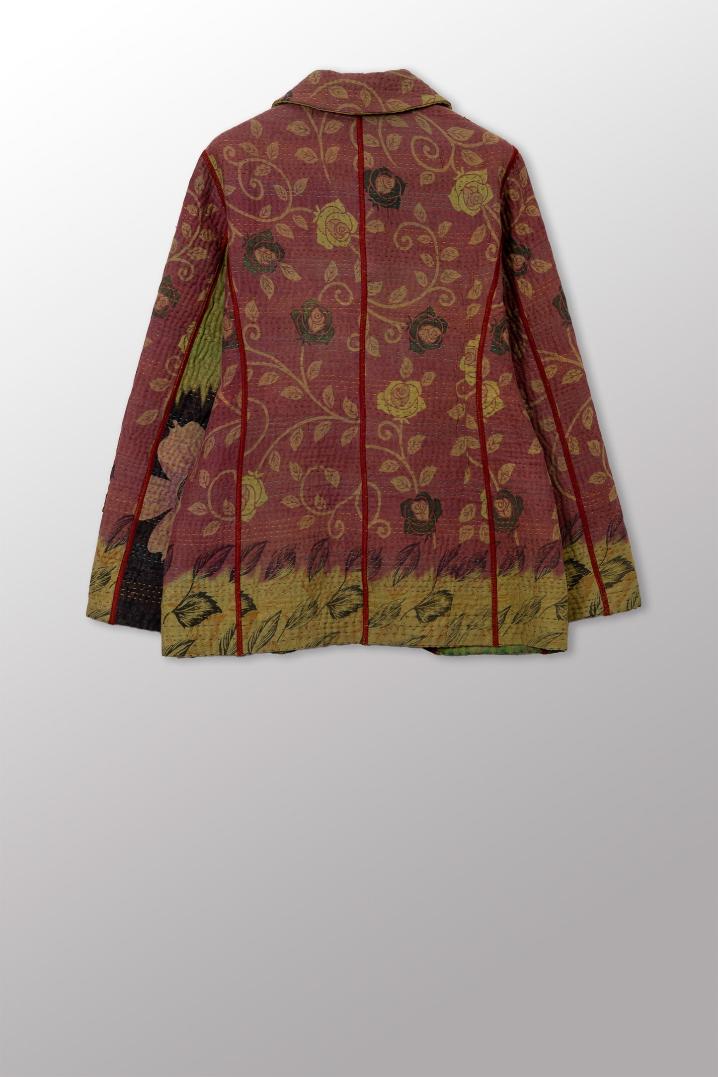 COTTON OVERDYE KANTHA BASIC JKT - ov4052-cgrn001s -