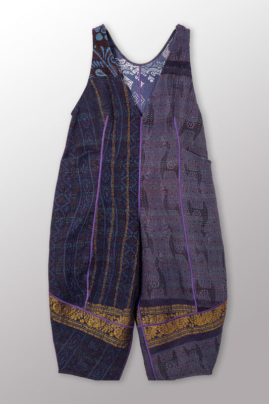VINTAGE COTTON KANTHA V-NECK JUMPER - cv4622-0001s -