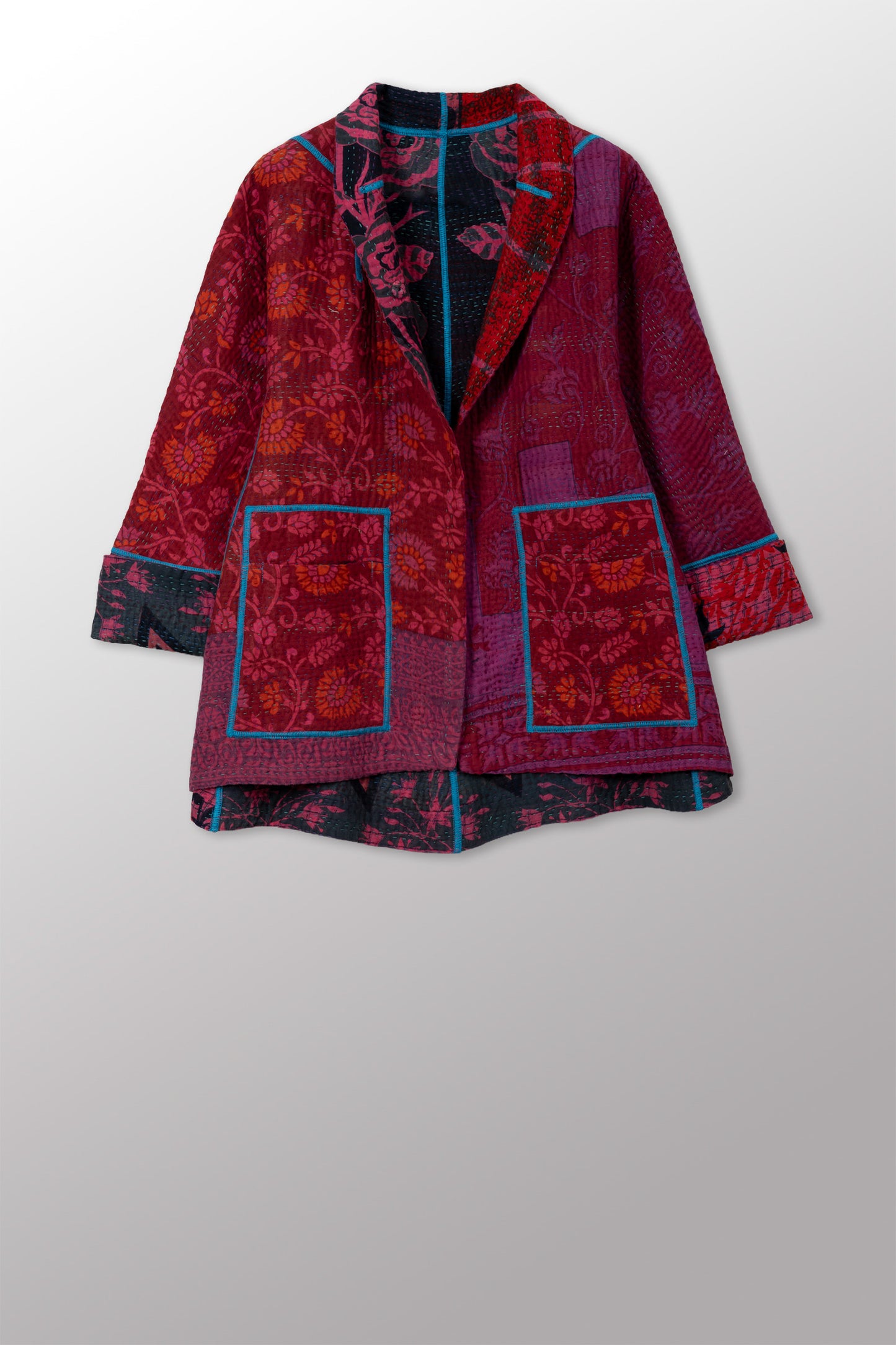 COTTON OVERDYE KANTHA FLARE SHORT JKT - ov4011-cfus001m -