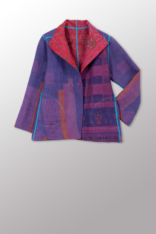 COTTON OVERDYE KANTHA SHORT JKT - ov4007-cfus039m -