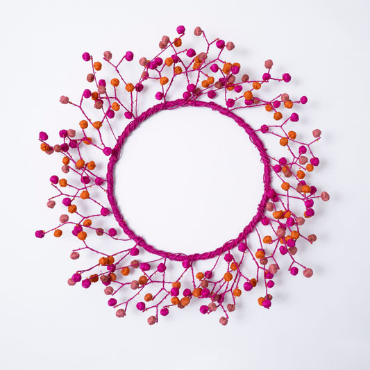 Prime Rose Kantha Wreath