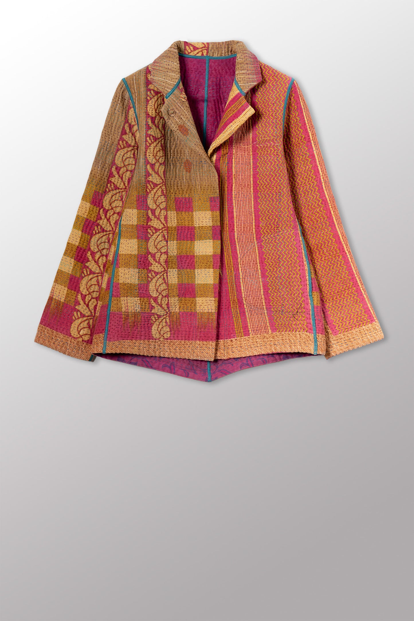COTTON OVERDYE KANTHA SIMPLE JKT - ov4022-cfus004s -